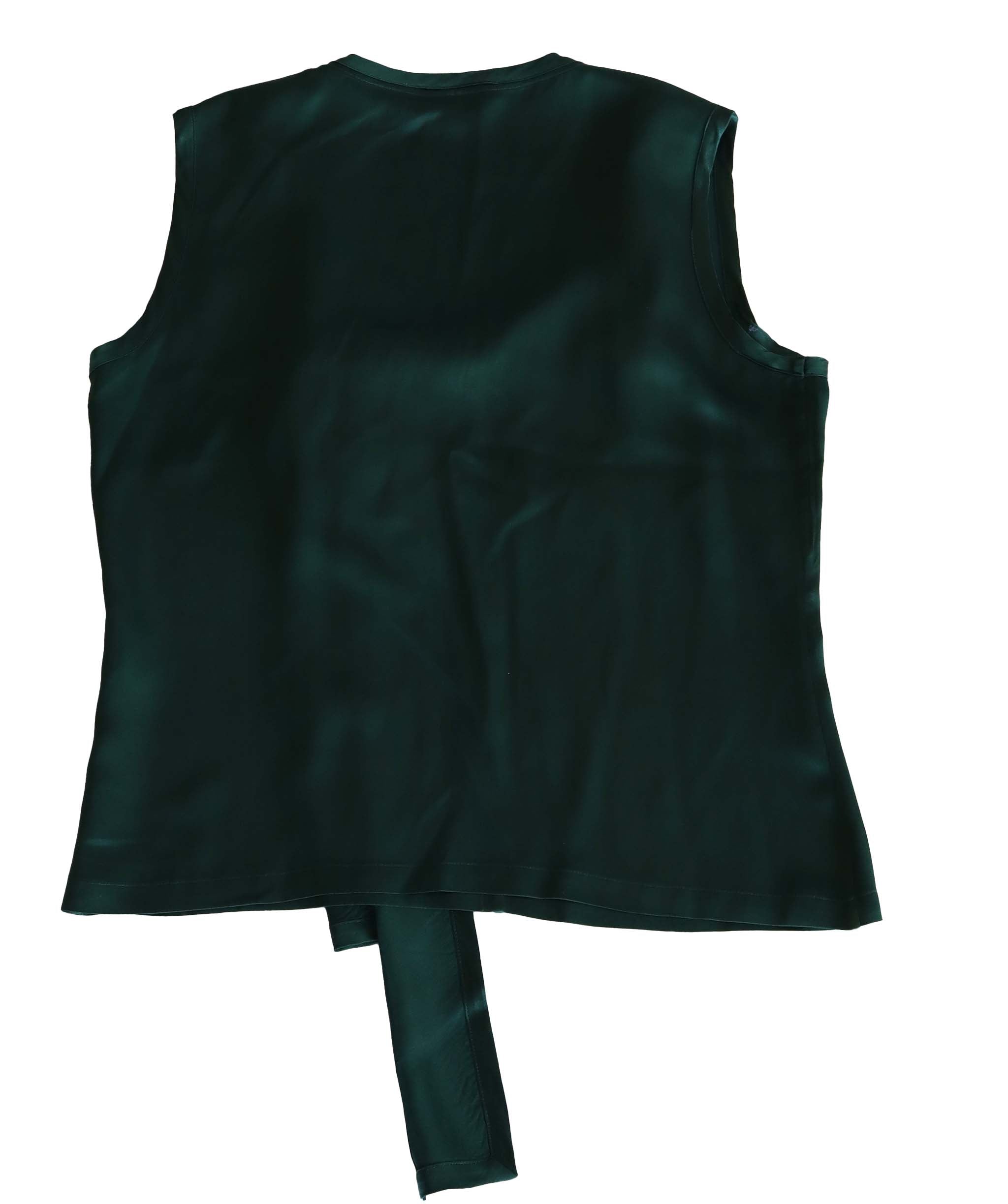 Yves Saint Laurent Green Tank Top with bow - AGC1860