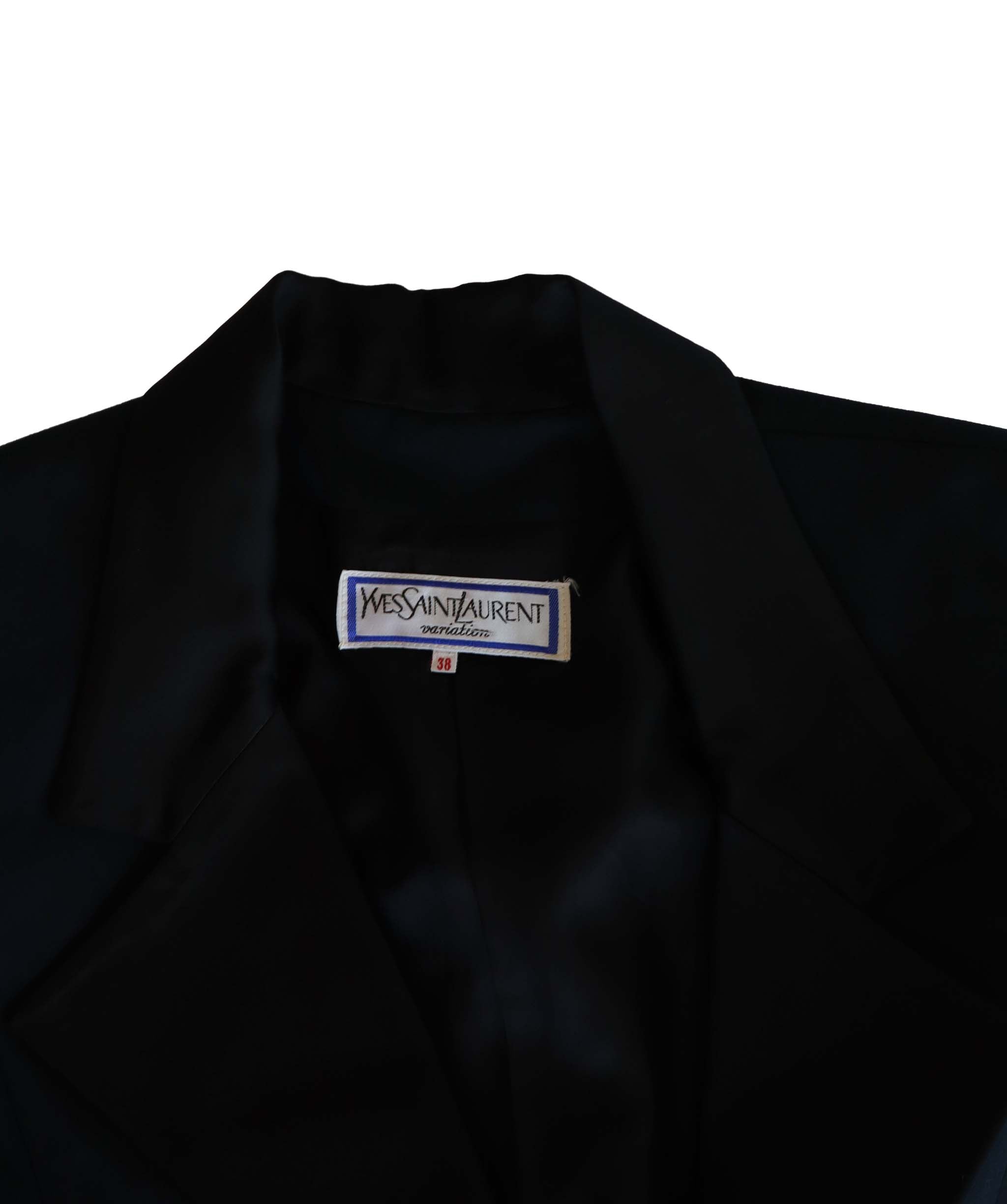 Yves Saint Laurent blue and black coton tuxedo AGC1858