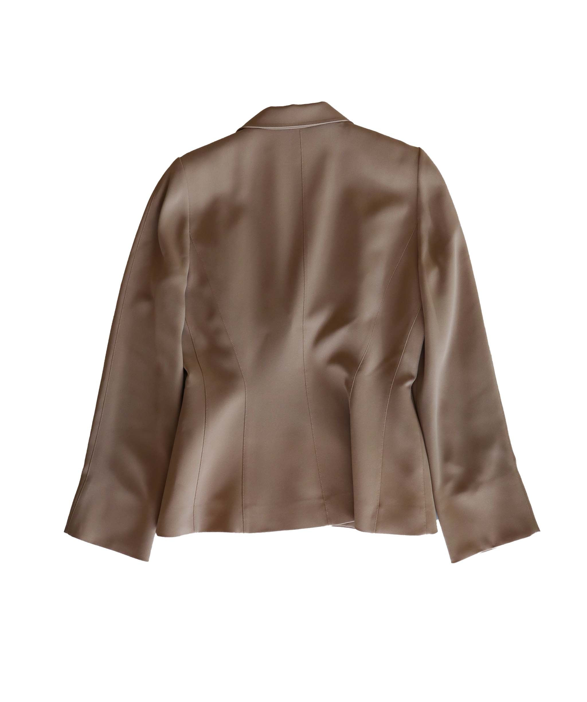 Thierry Mugler Beige Pleated Jacket - AGC1796