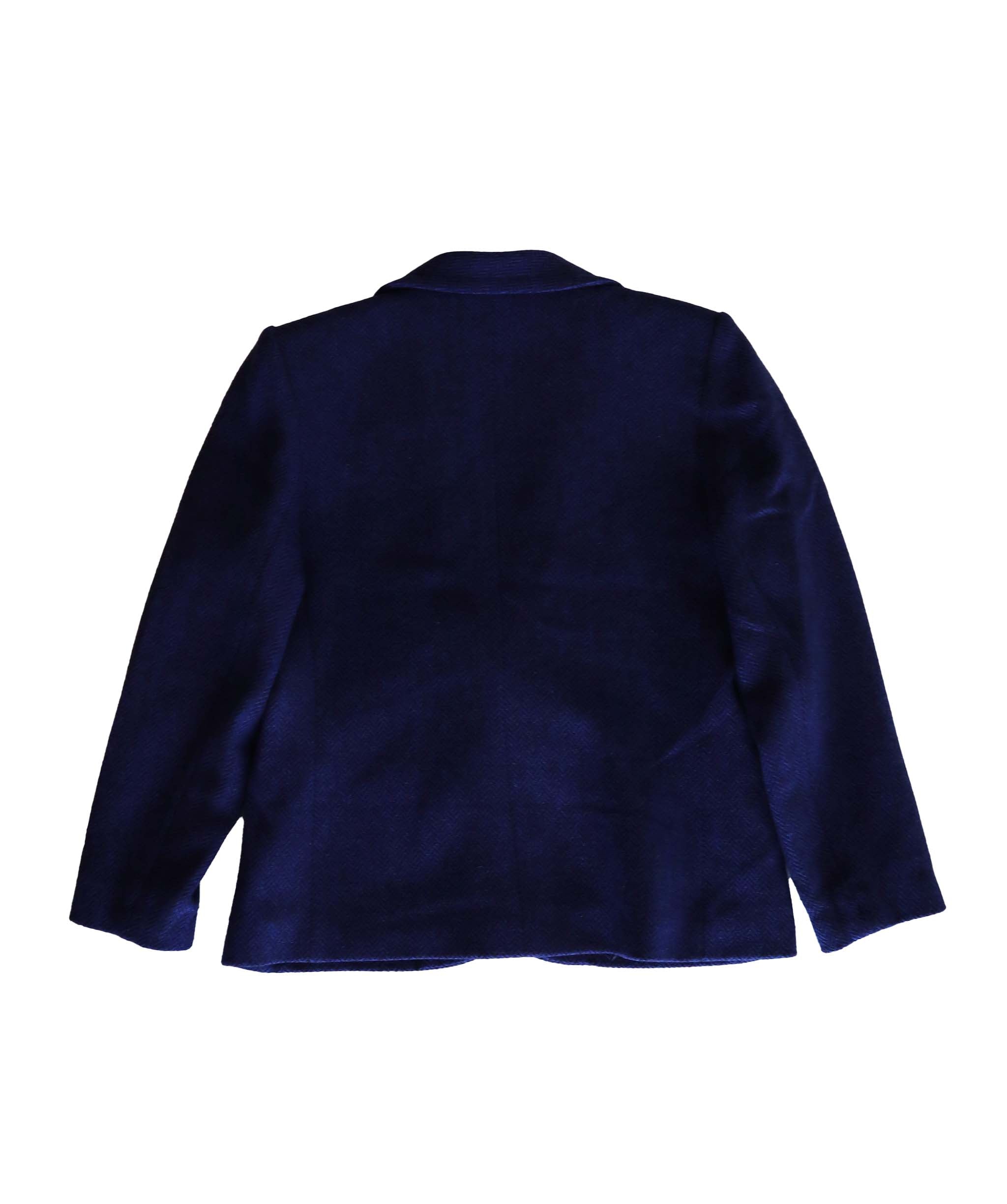 Yves Saint Laurent blue herring bone jacket AGC1920