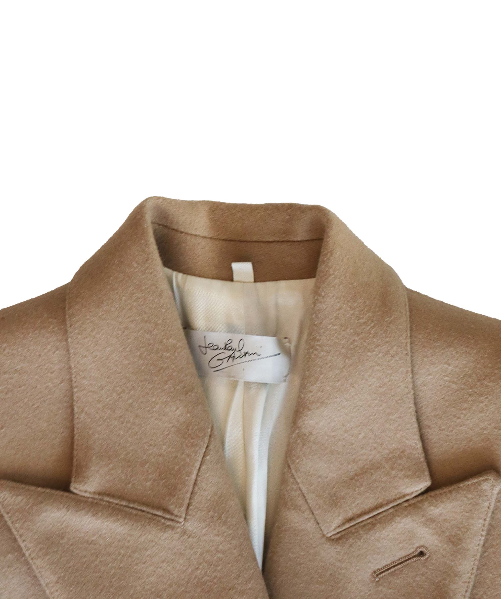 Jean Paul Gaultier beige wool coat (Couture Line) - AGC1862