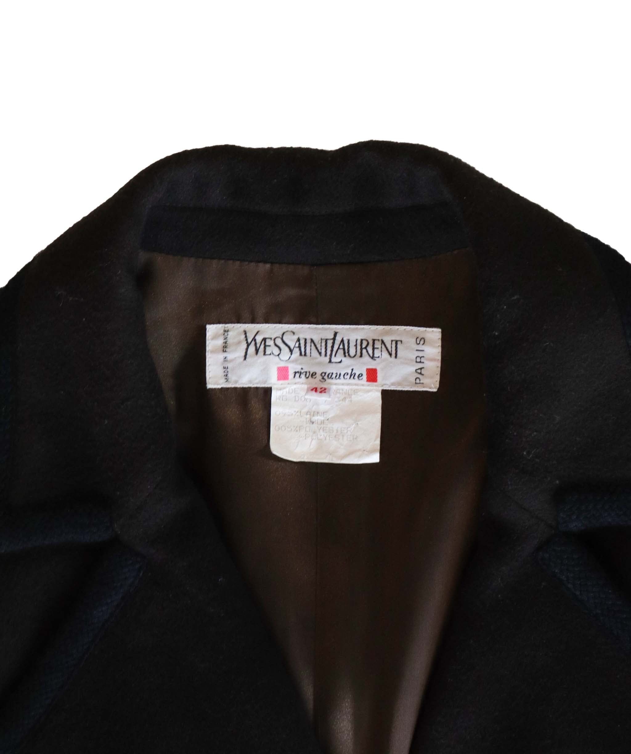 Yves Saint Laurent brown Double Breasted Coat - AGC1827