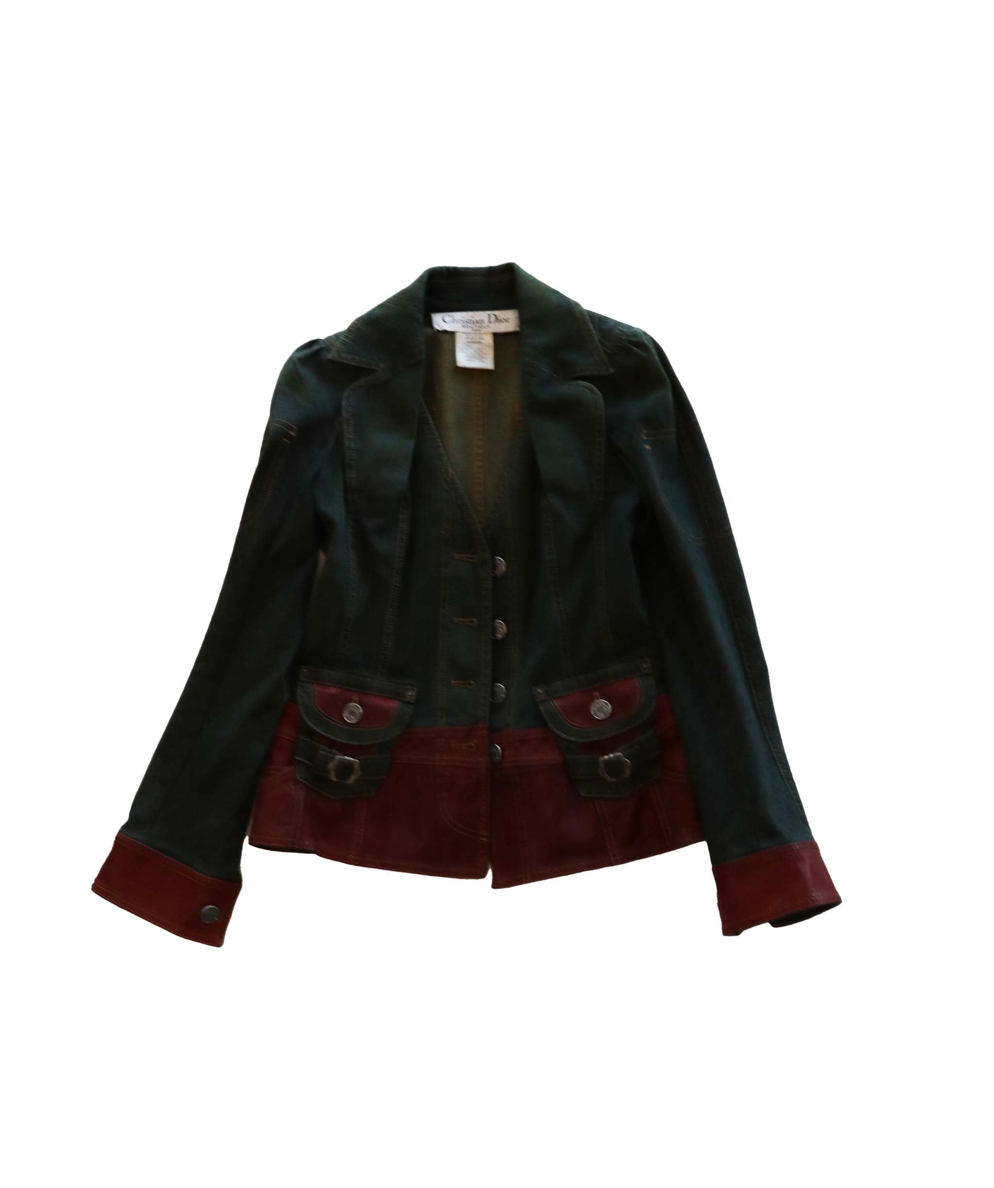 Christian Dior galliano jean and leather jacket AGC1861