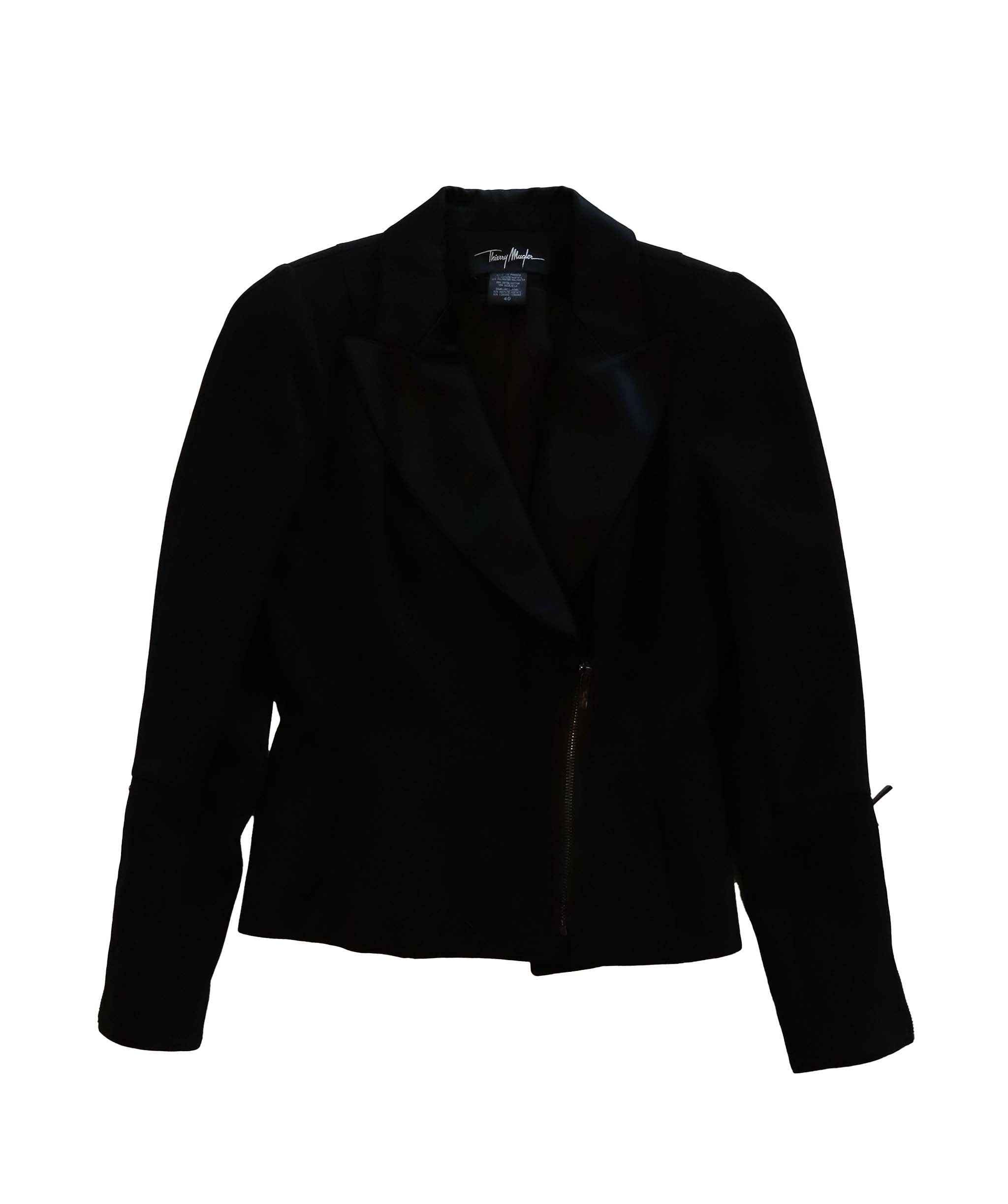 Thierry Mugler black tuxedo jacket - AGC1790