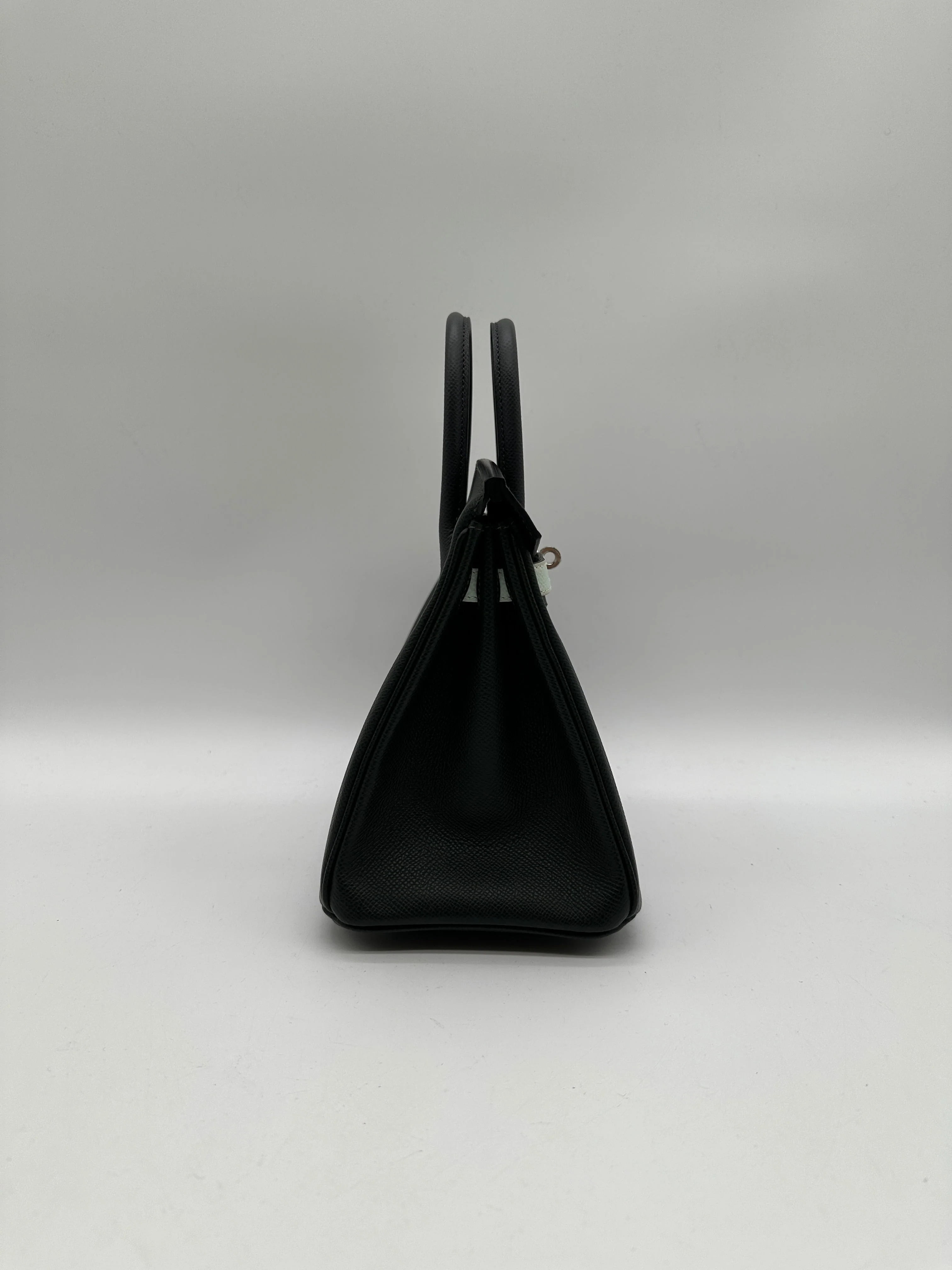 Hermès Birkin 25 Tricolor Vert Fonce / Vert Peppermint / Ardoise Epsom Palladium Hardware