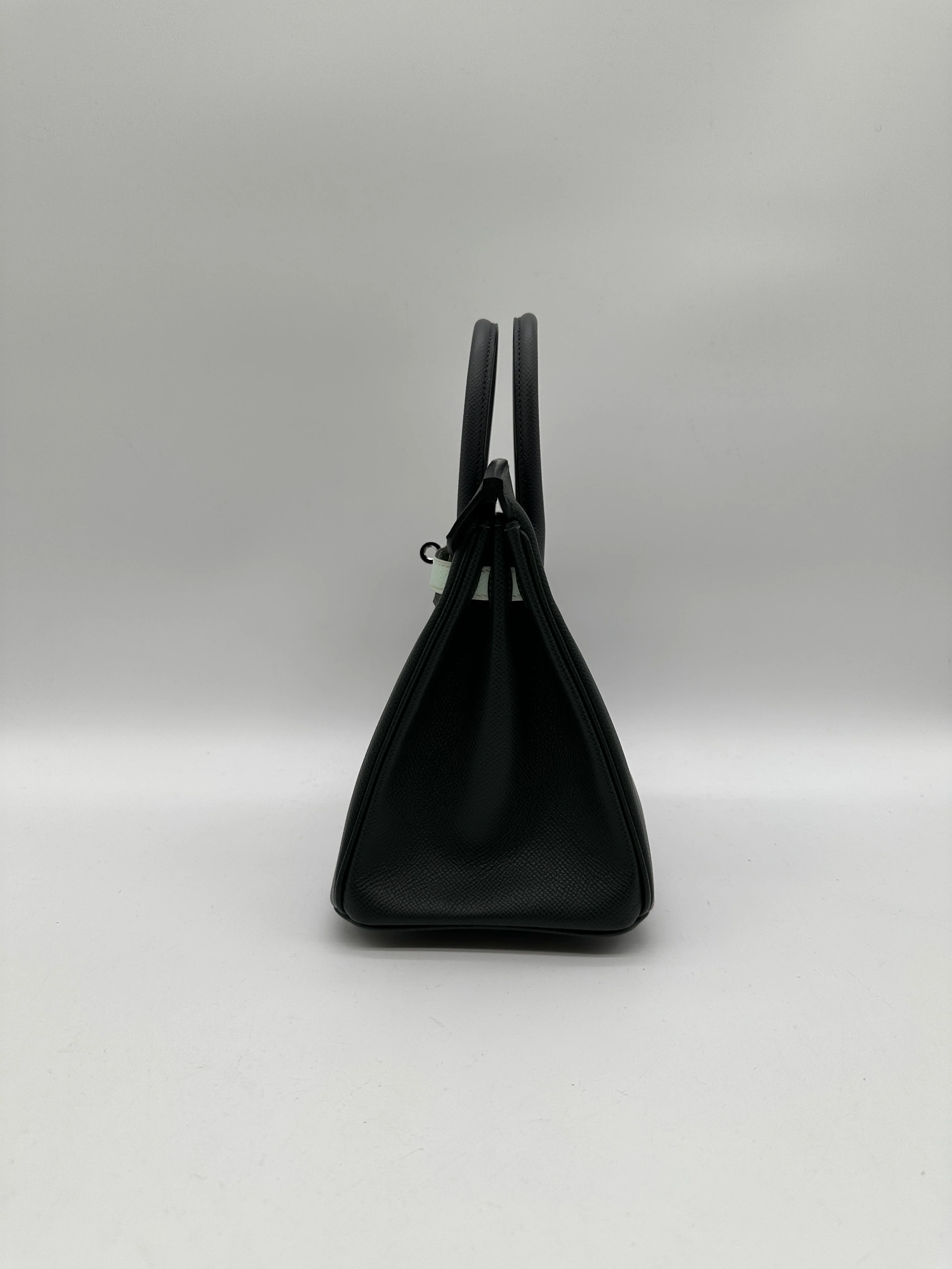 Hermès Birkin 25 Tricolor Vert Fonce / Vert Peppermint / Ardoise Epsom Palladium Hardware