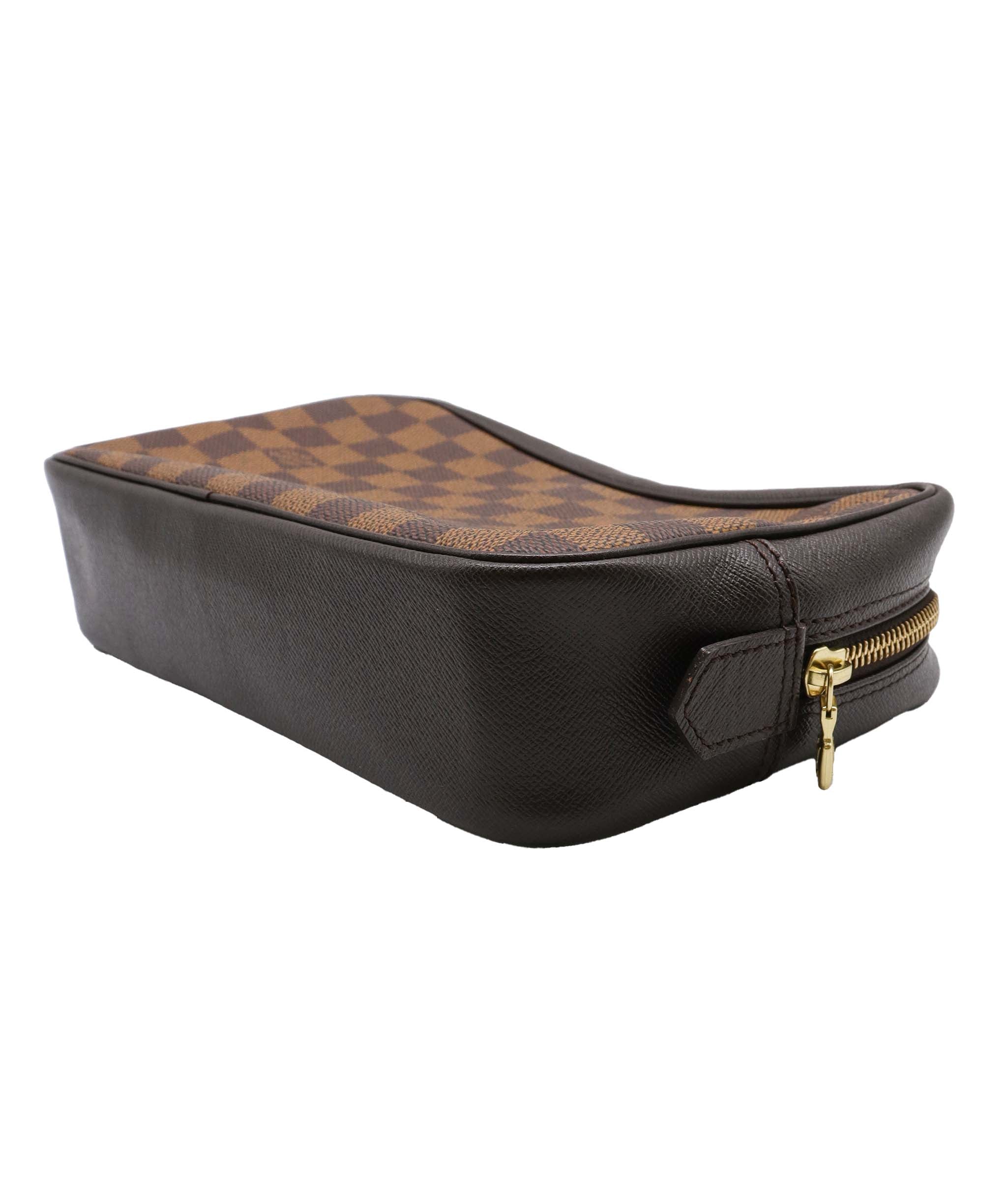 LOUIS VUITTON Damier Ebene Trousse Toilette Clutch Bag N47623 LV Auth am6104A DXBV0043