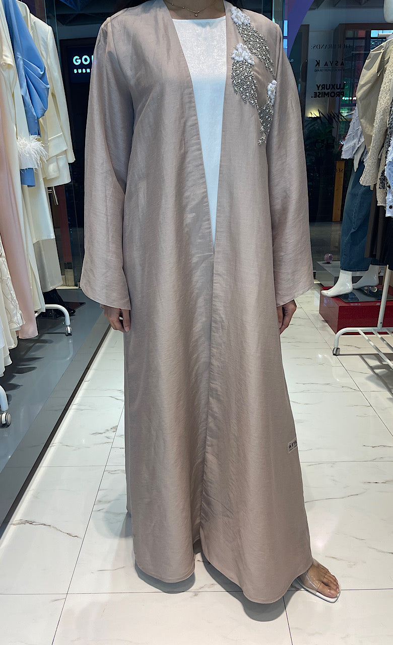 OPEN FRONT EVENING ABAYA (عباية) “VEGA”