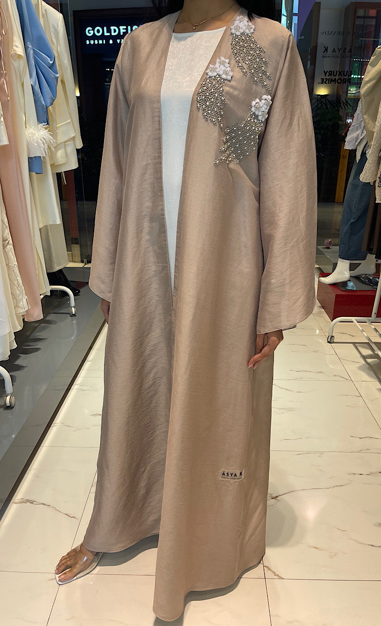 OPEN FRONT EVENING ABAYA (عباية) “VEGA”