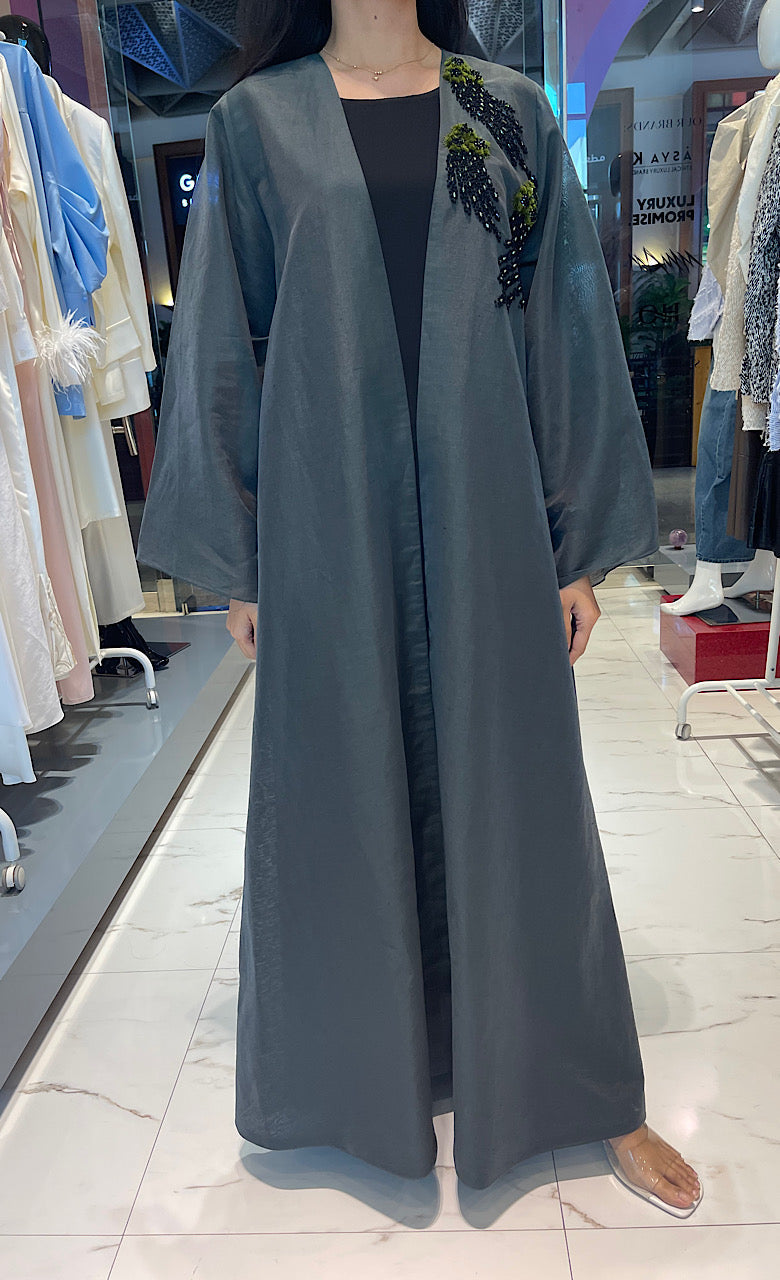 OPEN FRONT EVENING ABAYA (عباية) “VEGA”