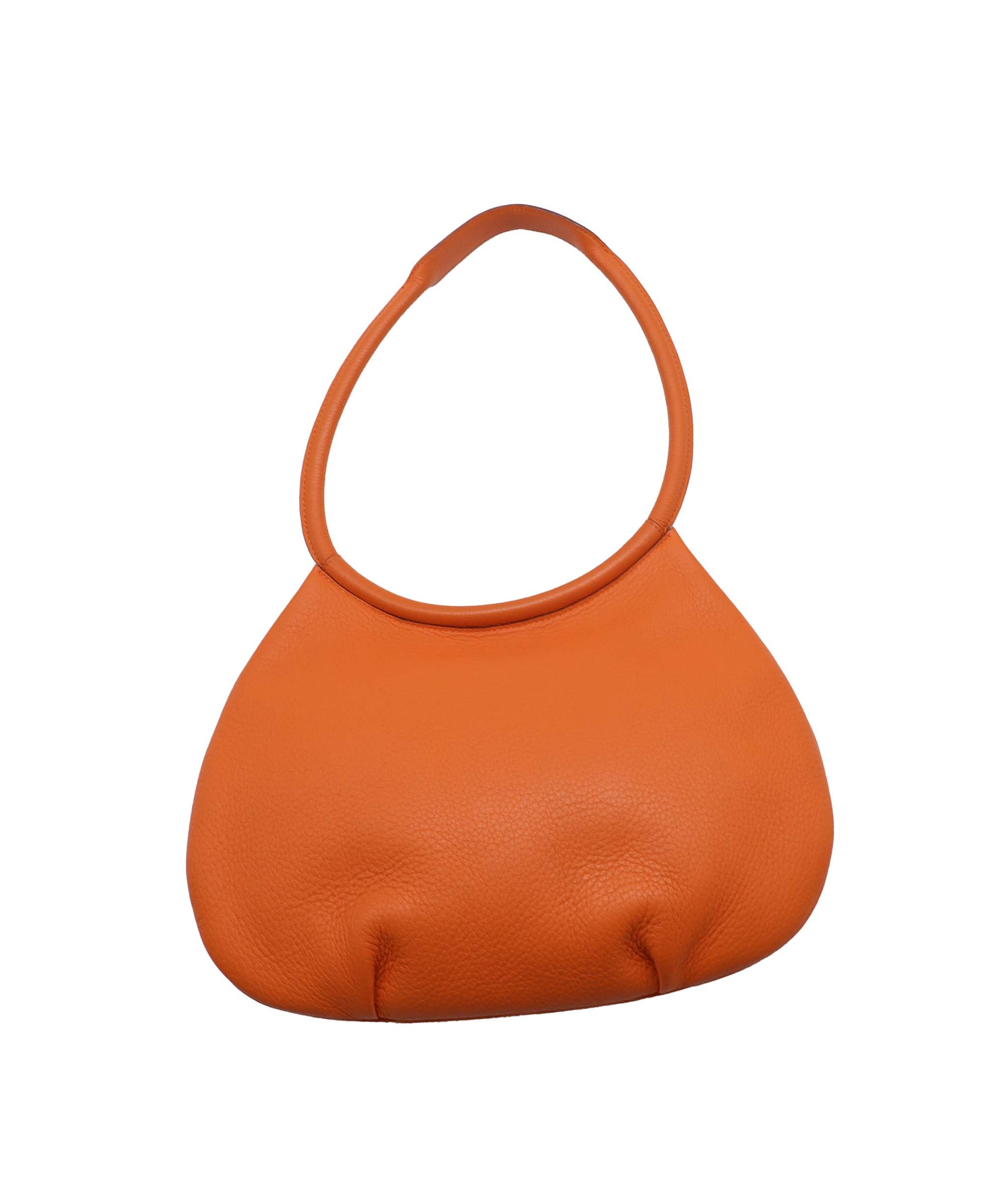 HERMES CACAHUETE ORANGE TOGO SHOULDER BAG □F 90252553 DXBS1401