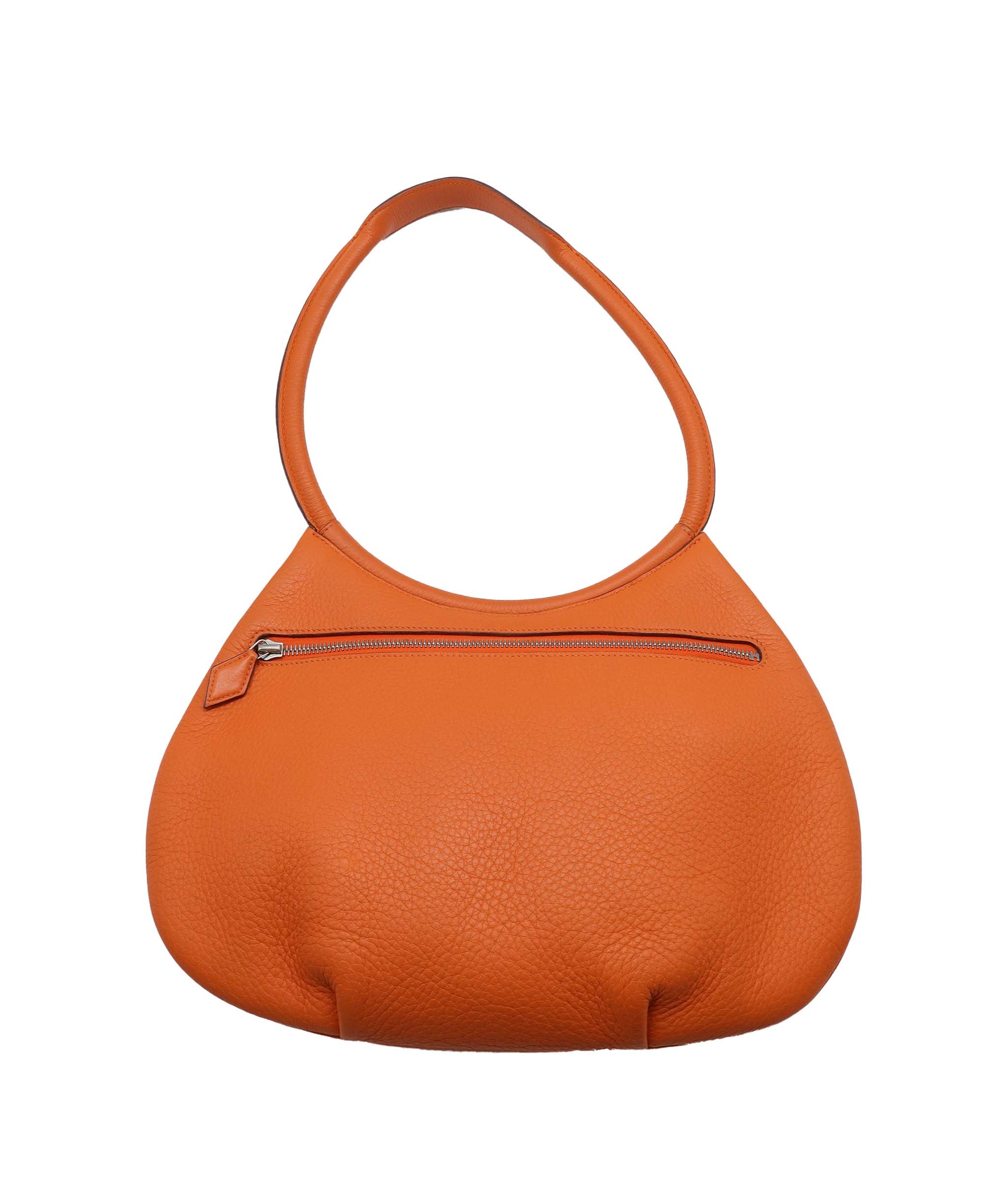 HERMES CACAHUETE ORANGE TOGO SHOULDER BAG □F 90252553 DXBS1401