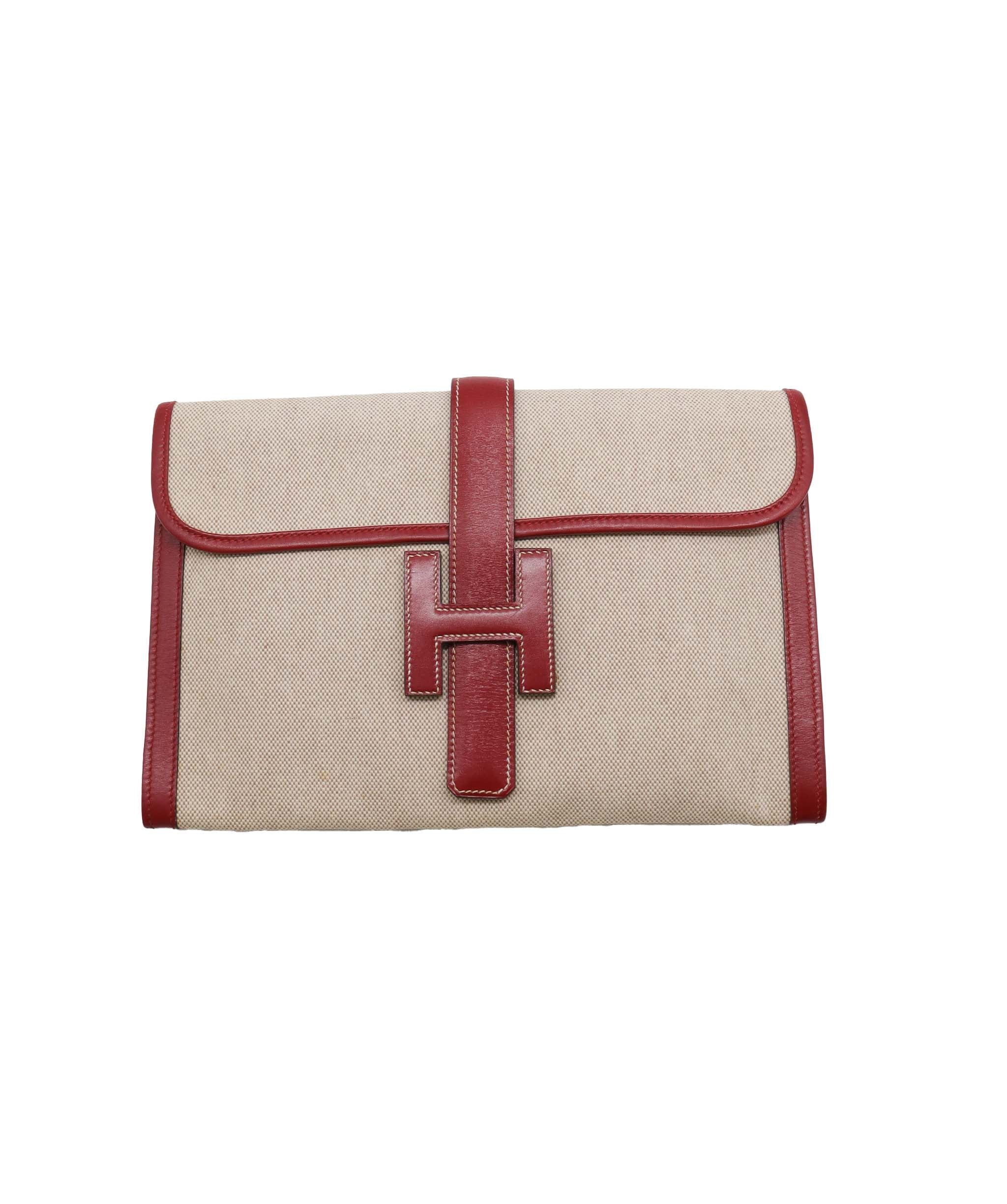 Hermes Jige Toile H Clutch Bag - DXBS1314