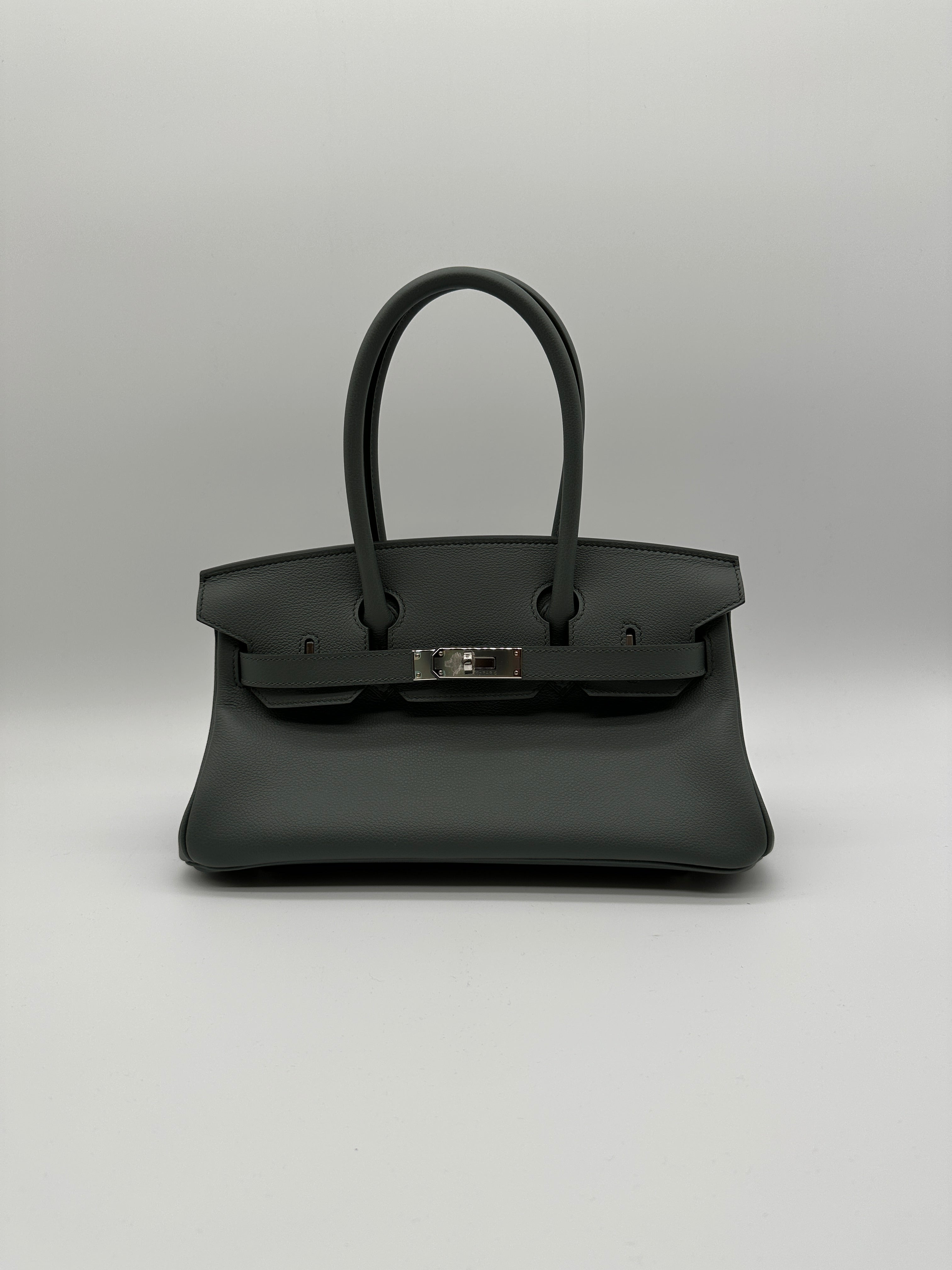 Hermès Birkin Shoulder Vert Amande Evercolor 29 Palladium Hardware