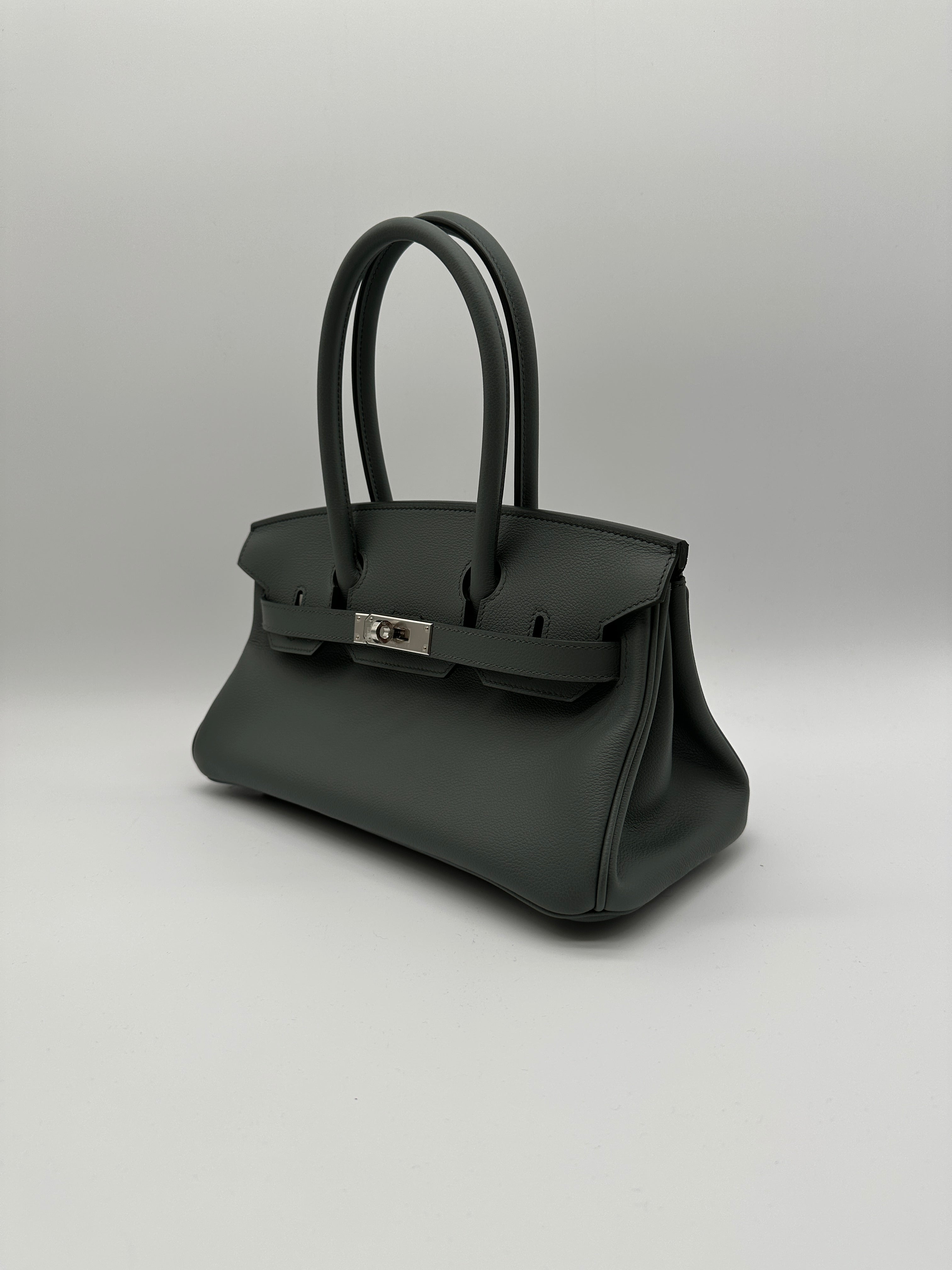 Hermès Birkin Shoulder Vert Amande Evercolor 29 Palladium Hardware