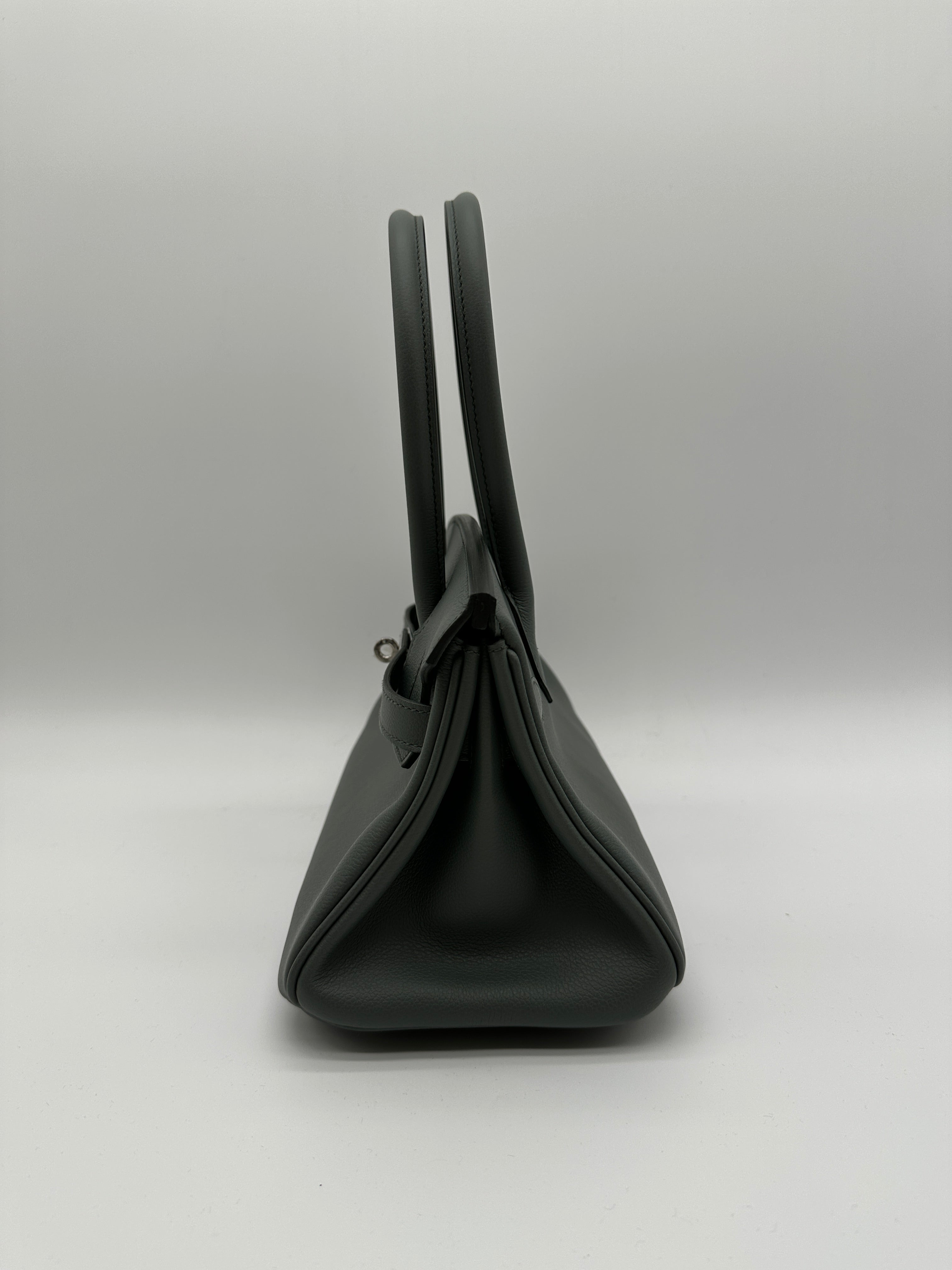 Hermès Birkin Shoulder Vert Amande Evercolor 29 Palladium Hardware