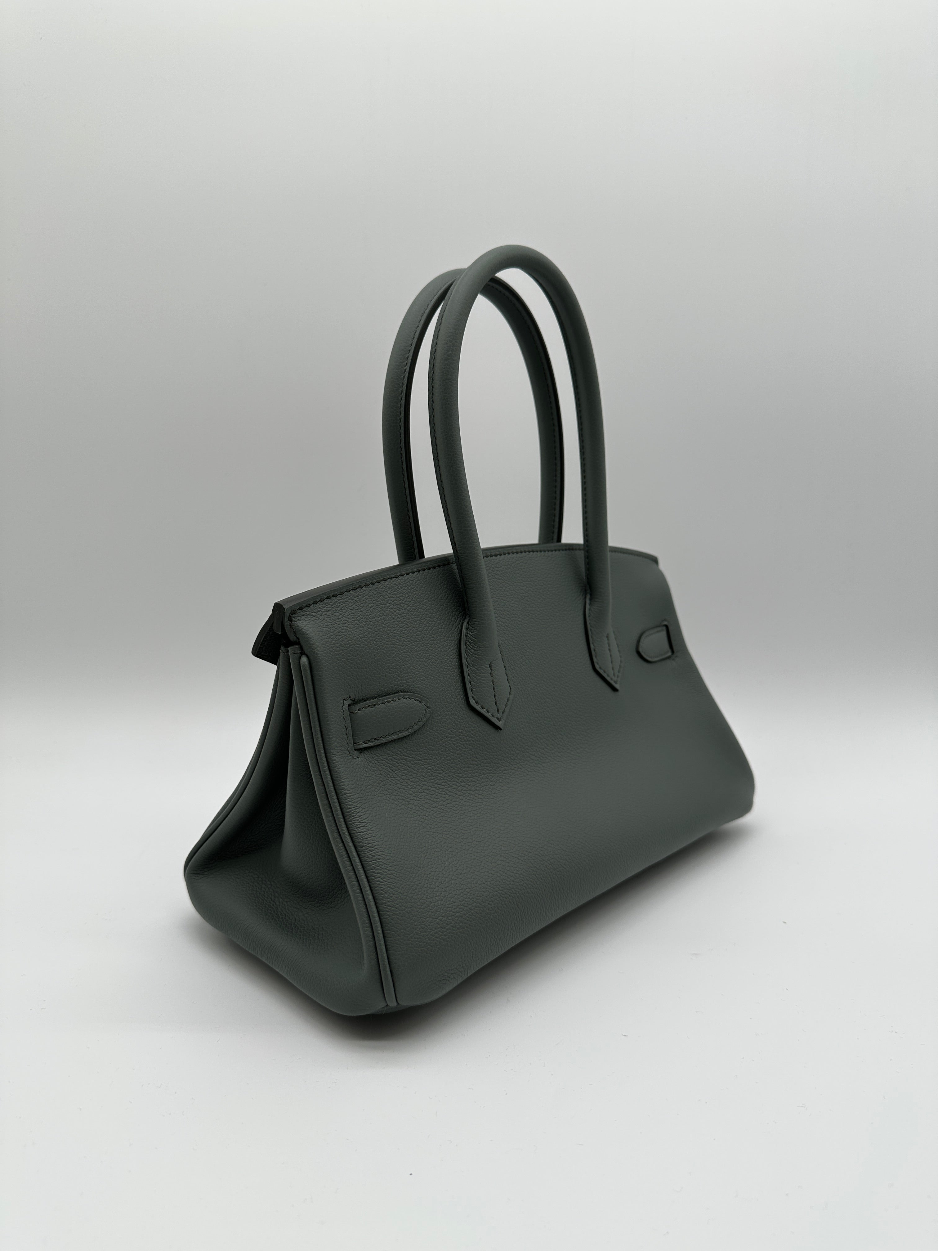 Hermès Birkin Shoulder Vert Amande Evercolor 29 Palladium Hardware