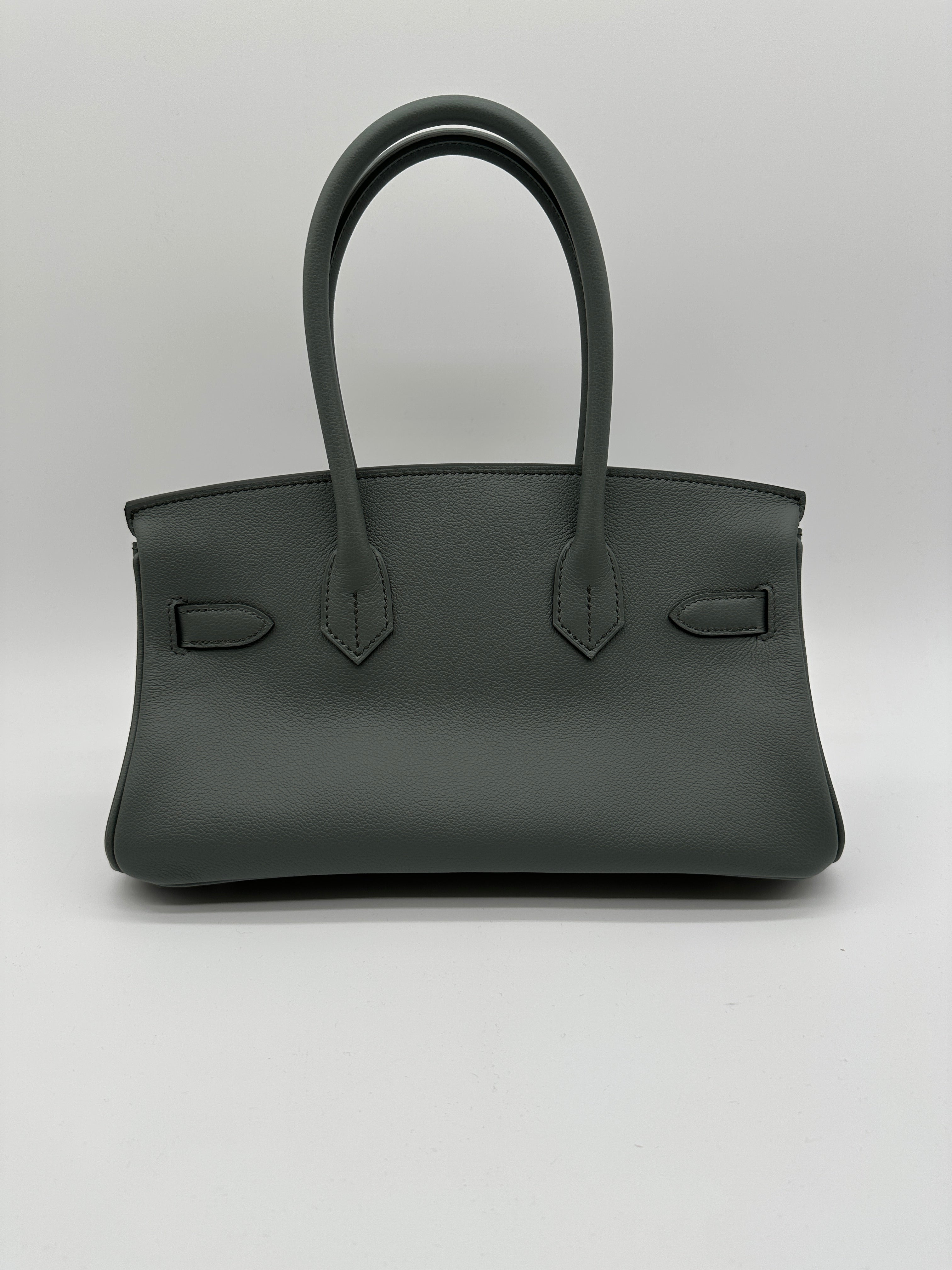 Hermès Birkin Shoulder Vert Amande Evercolor 29 Palladium Hardware