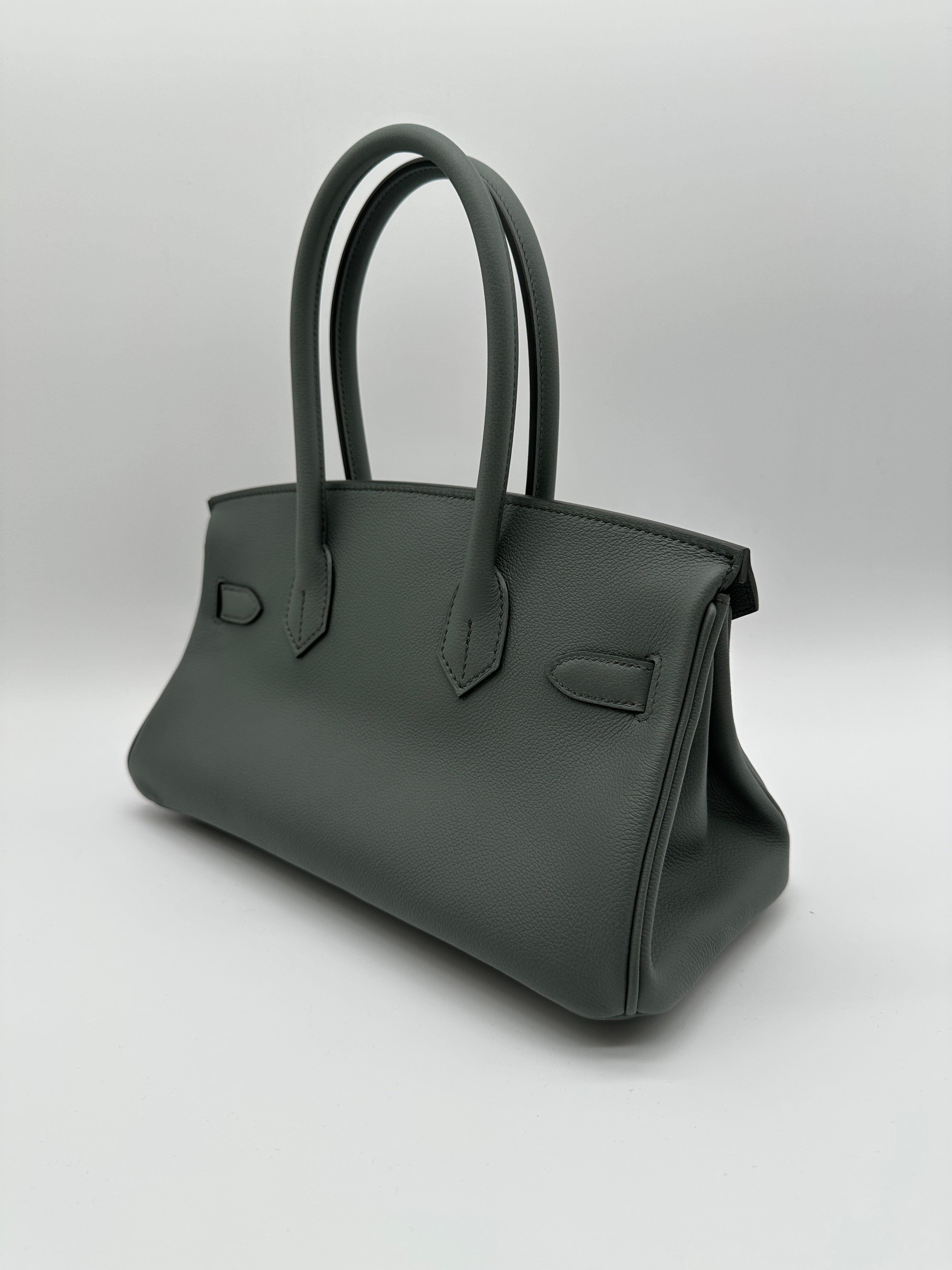 Hermès Birkin Shoulder Vert Amande Evercolor 29 Palladium Hardware