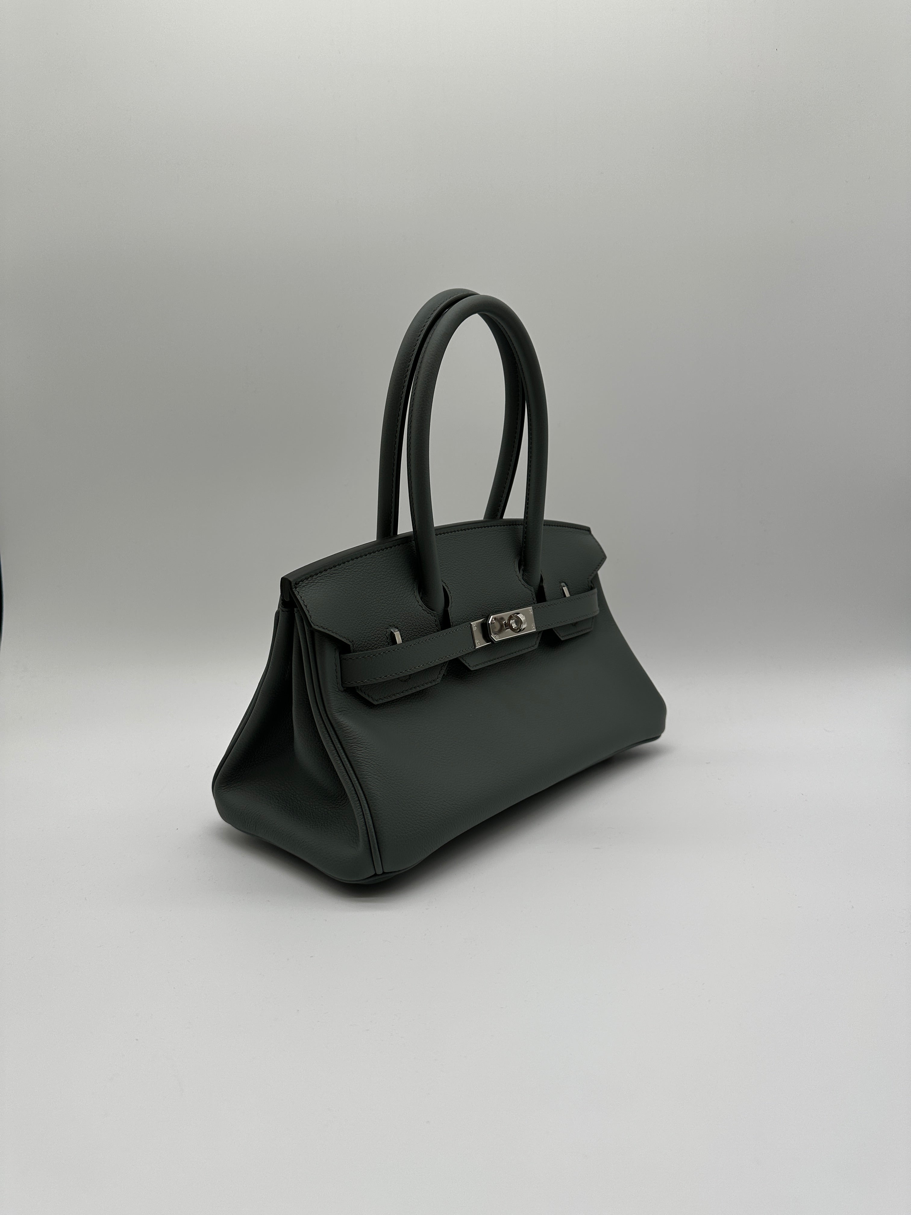 Hermès Birkin Shoulder Vert Amande Evercolor 29 Palladium Hardware