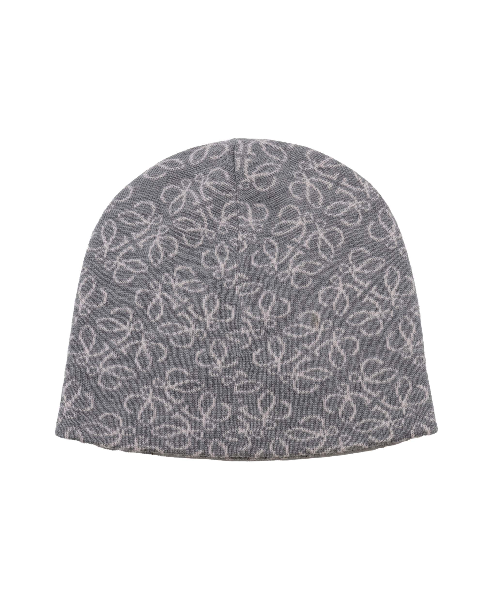 Loewe Grey Anagram Wool Hat - DXBS1121