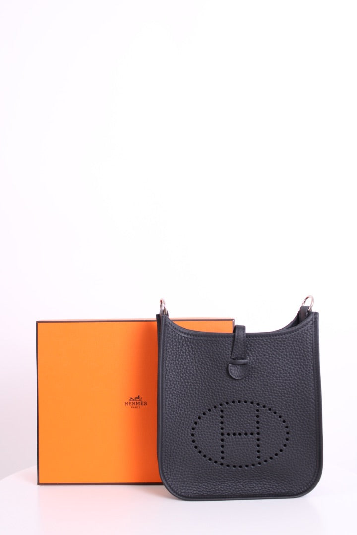 Hermes Mini Evelyne Clemence Black