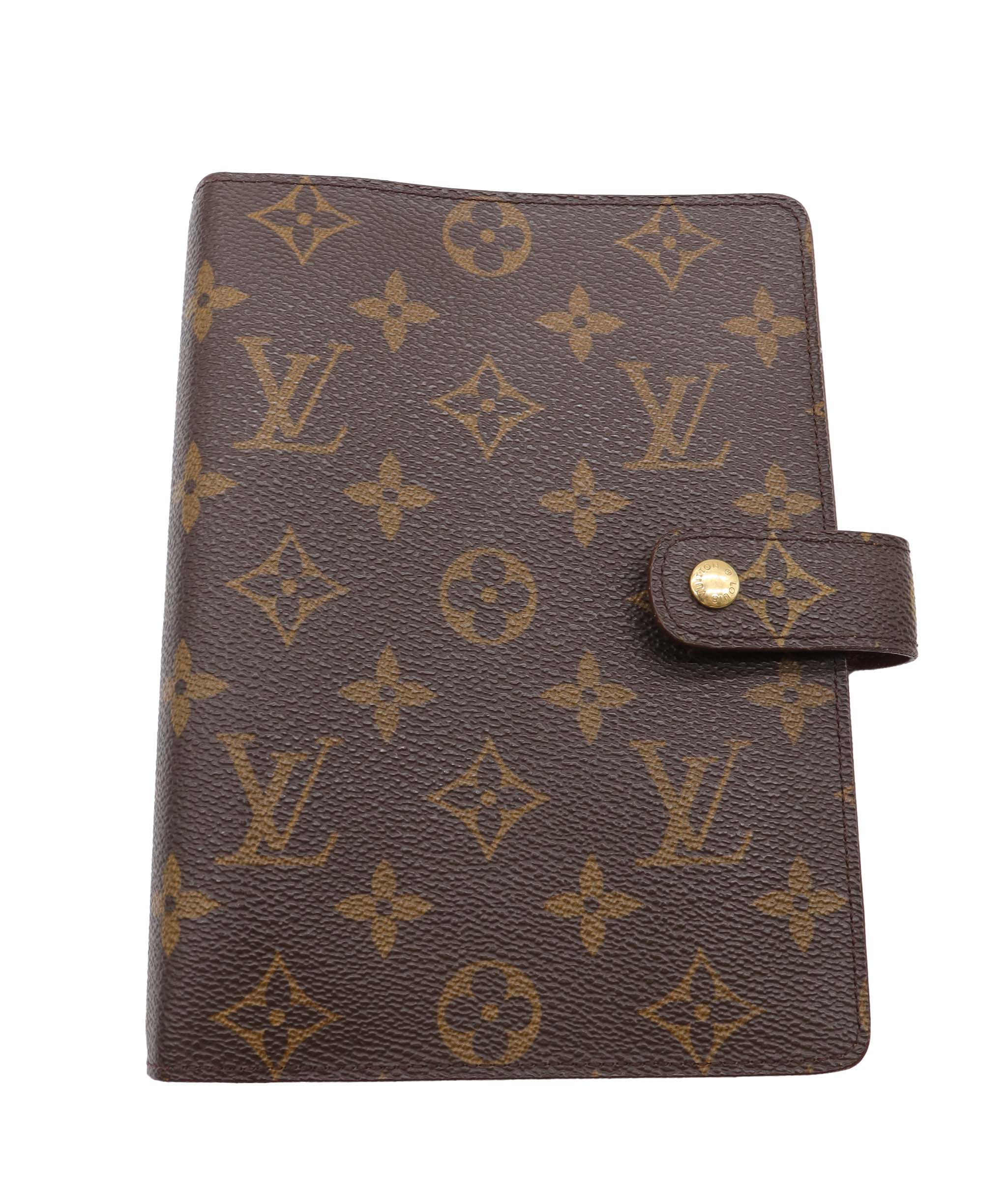 LOUIS VUITTON Monogram Agenda MM Day Planner Cover R20105 LV Auth 82354 DXBV0086