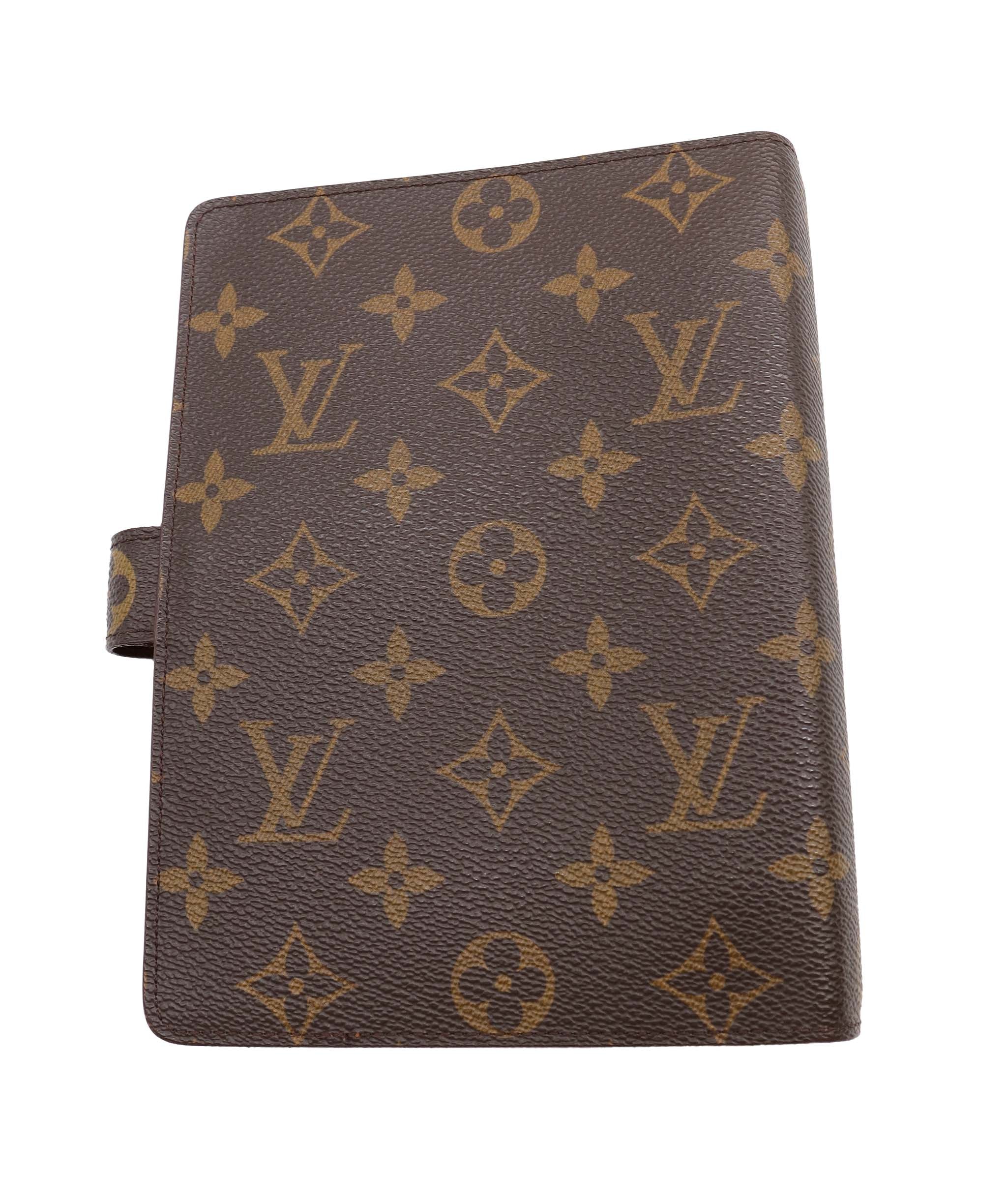 LOUIS VUITTON Monogram Agenda MM Day Planner Cover R20105 LV Auth 82354 DXBV0086