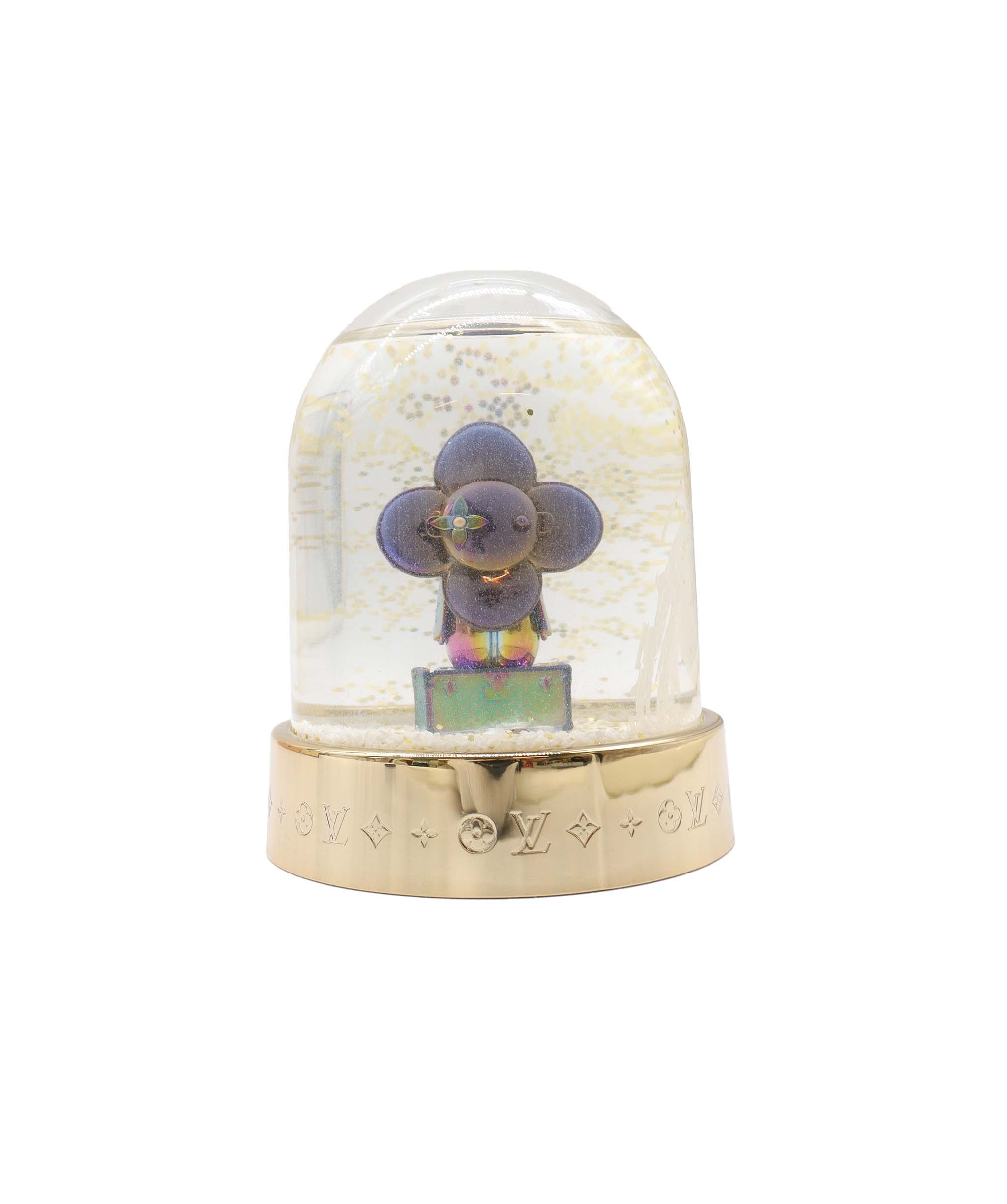 LOUIS VUITTON Vivienne Snow Globe VIP Limited Clear Gold R97453 LV Auth 53406A DXBV0069