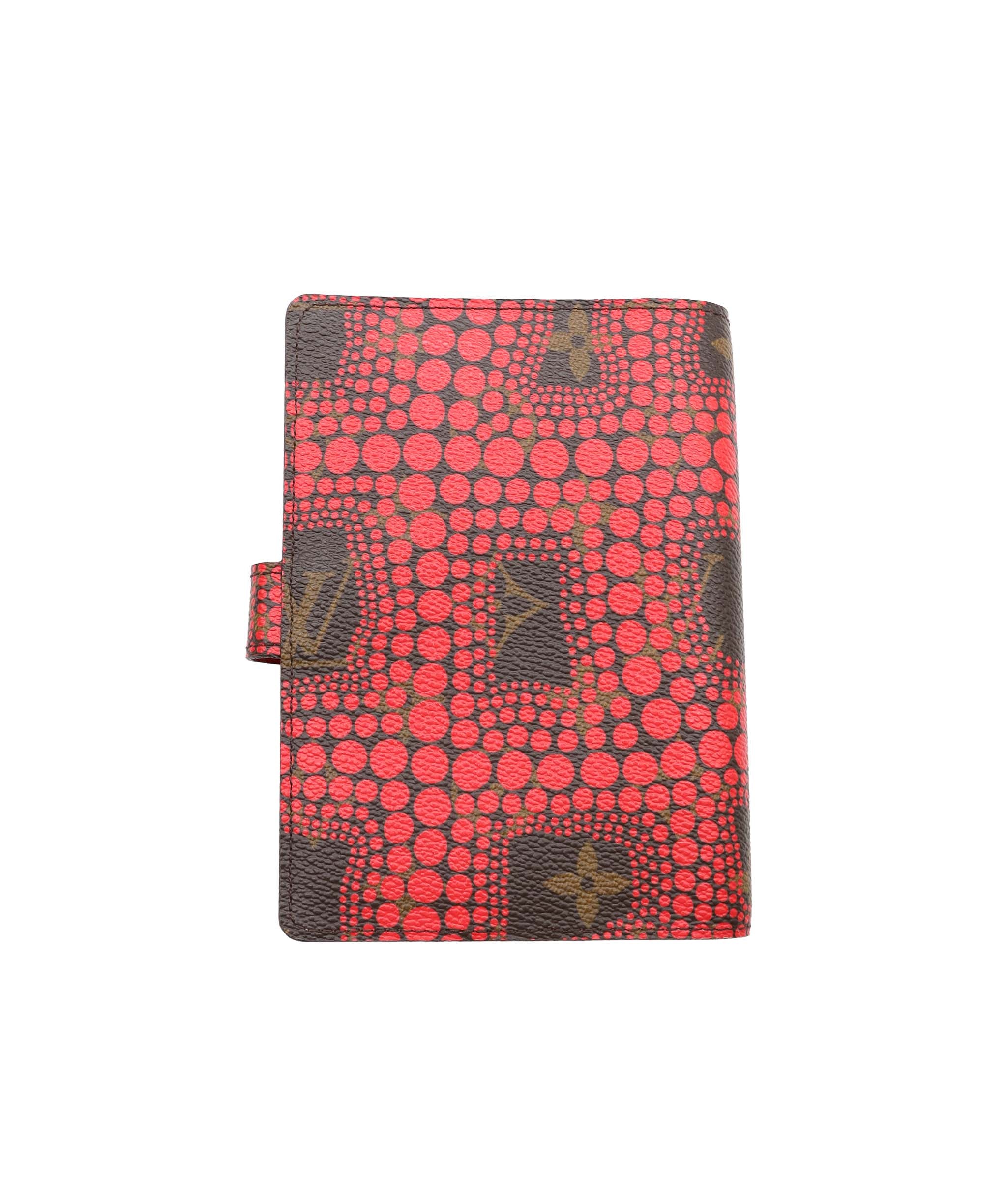 Louis Vuitton Yayoi Kusama Agenda PM Day Planner Cover Red R21132 LV Auth 88054 DXBV0091