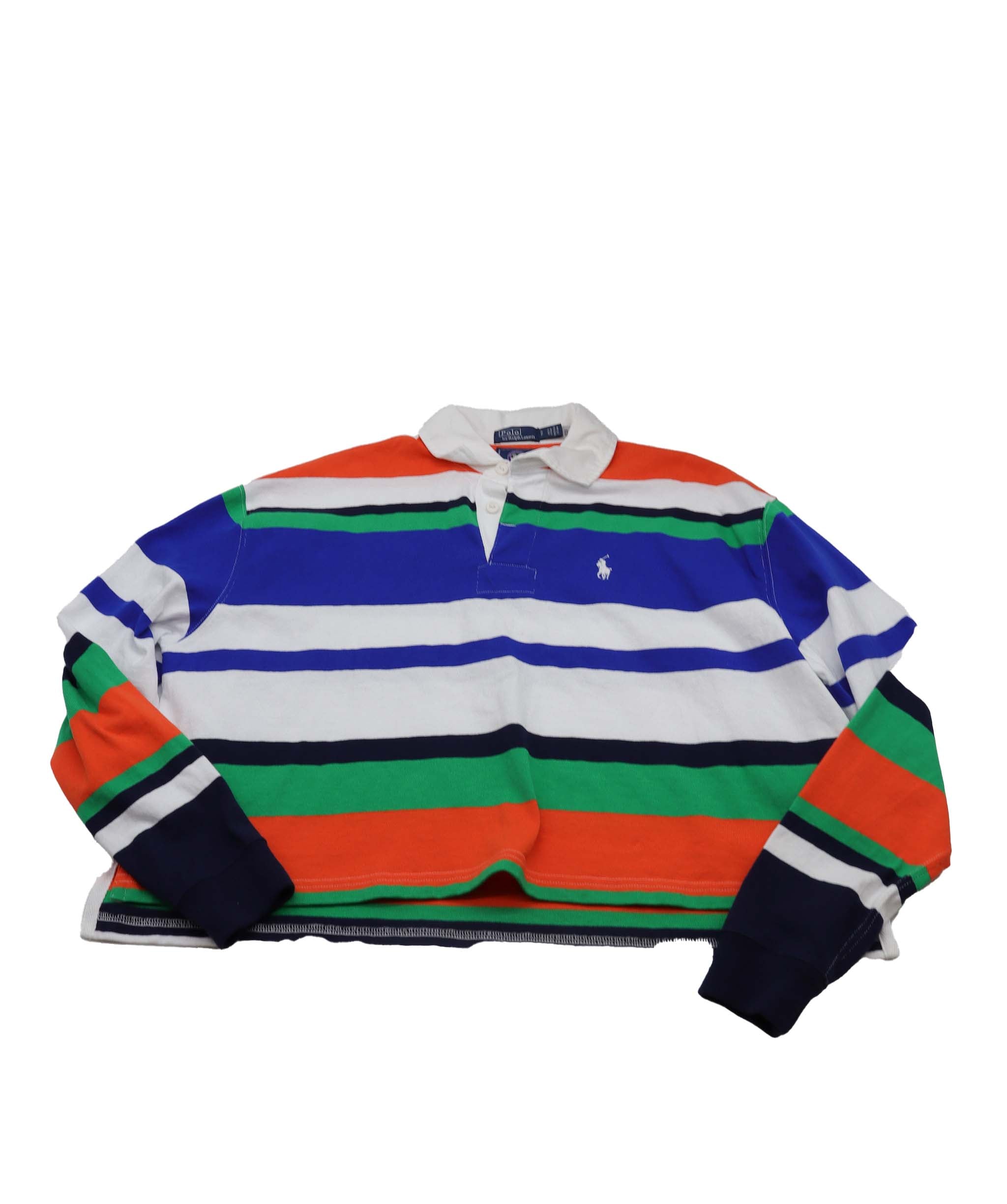 Polo Ralph Lauren Stripe Collar Sweatshirt Size Small AGC1997