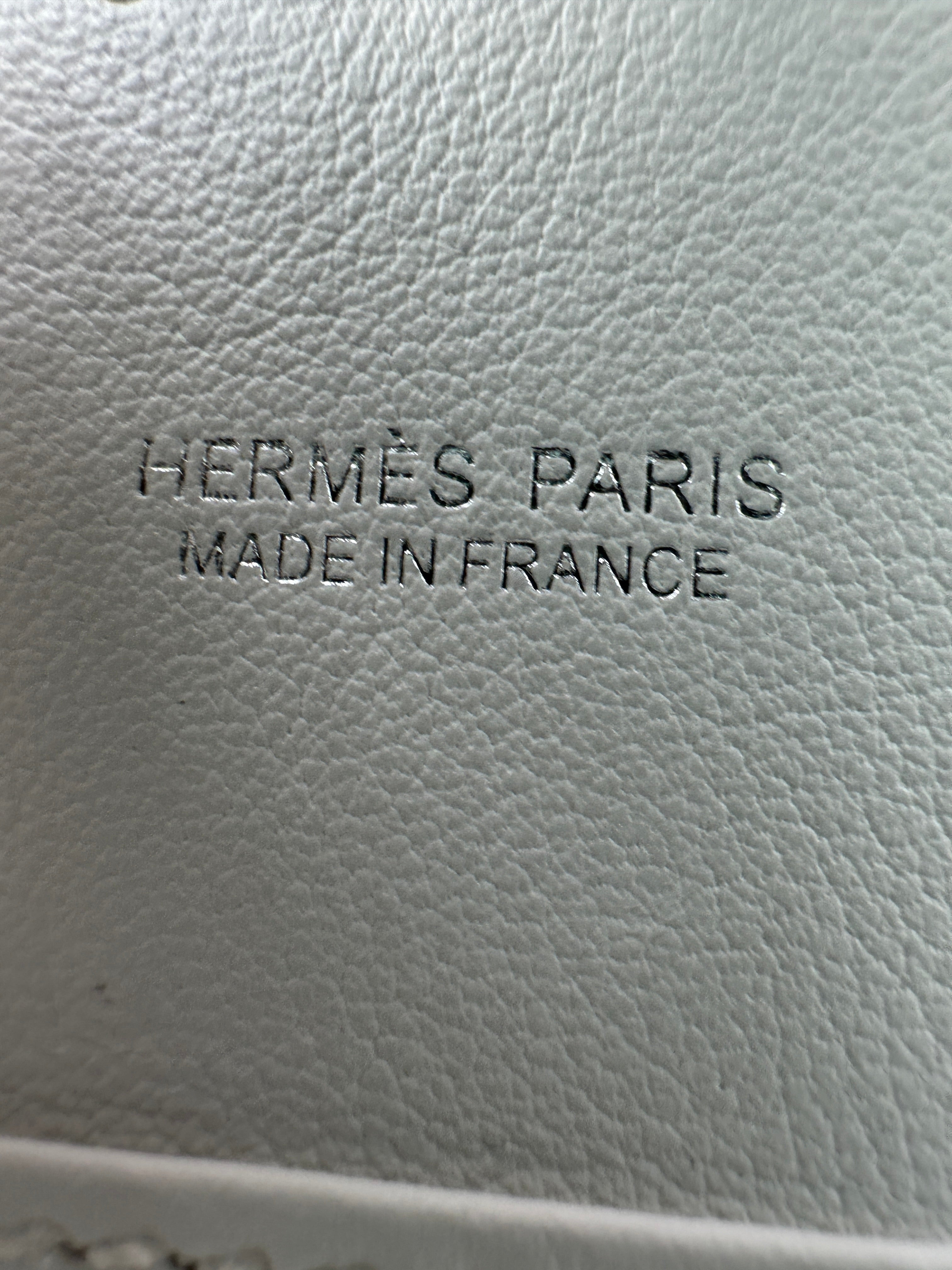 Hermès Mini Kelly Picnic Blanc Swift & Osier Palladium Hardware