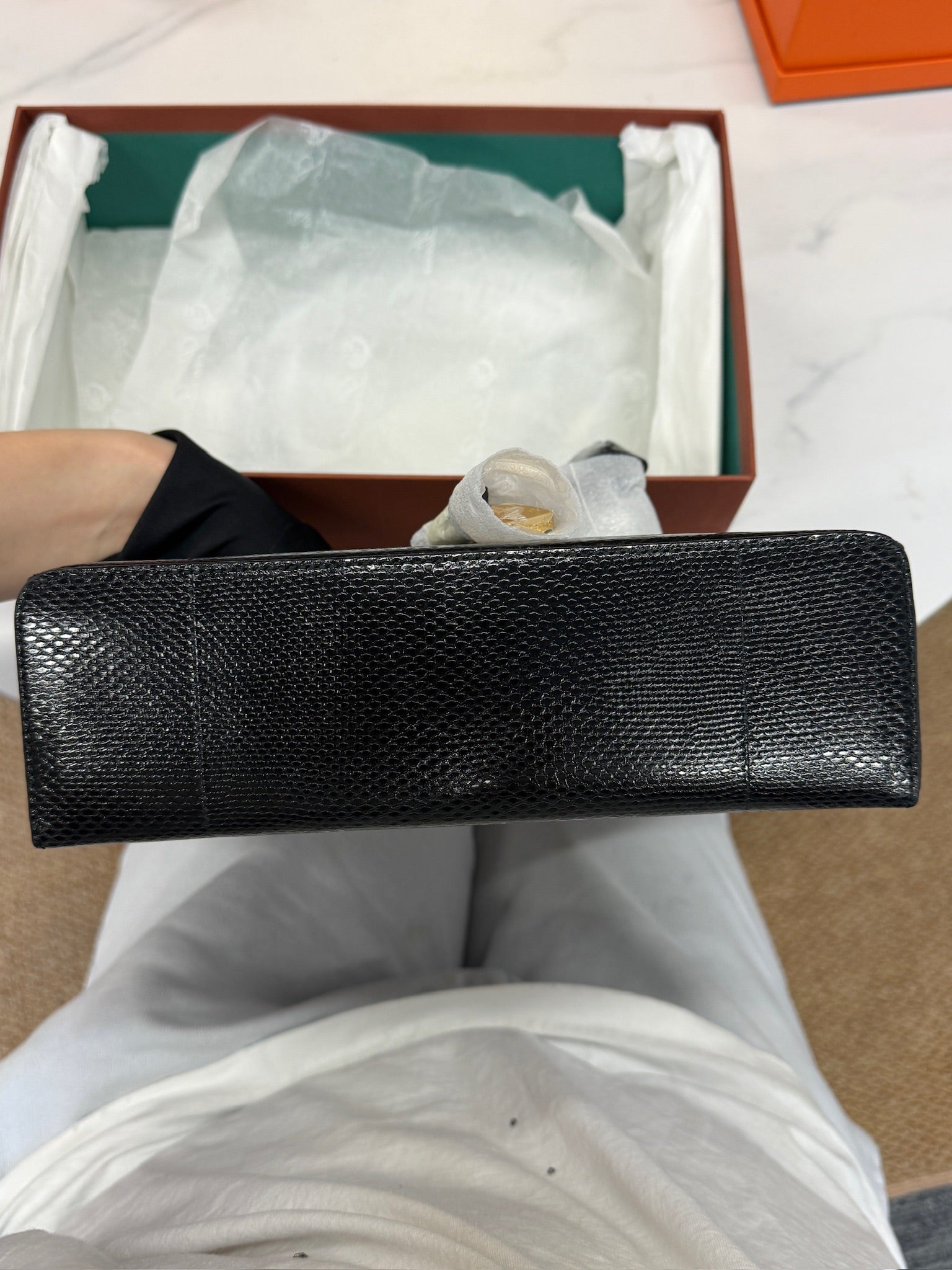 Loro Piana Water Snake Leather Bag L23 Black – Brand New Full Set
