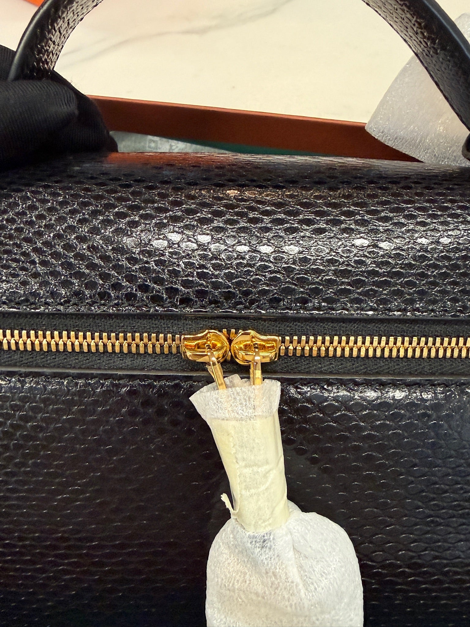 Loro Piana Water Snake Leather Bag L23 Black – Brand New Full Set