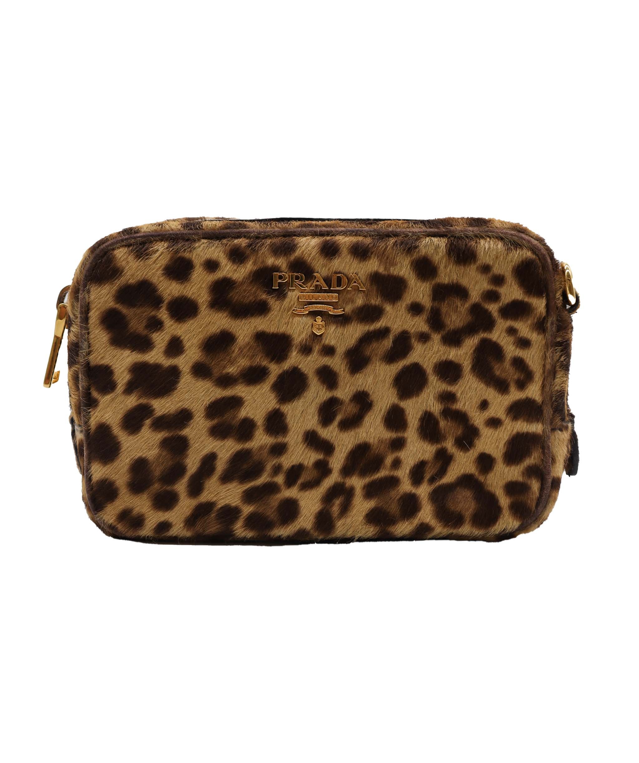 Prada Leopard Ponyhair Mini Crossbody Bag DXBS1846