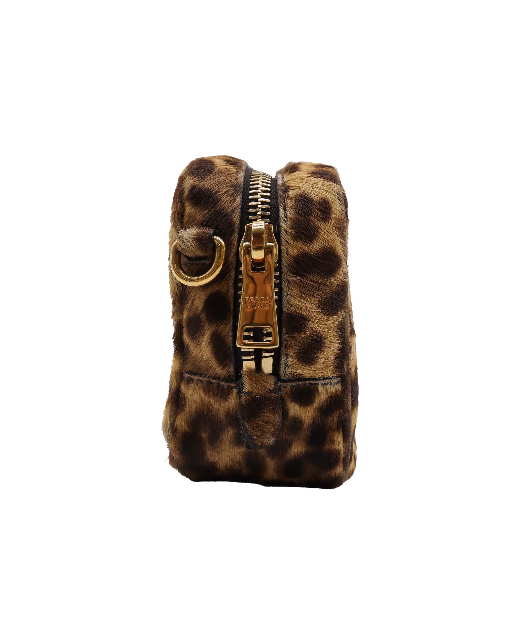 Prada Leopard Ponyhair Mini Crossbody Bag DXBS1846