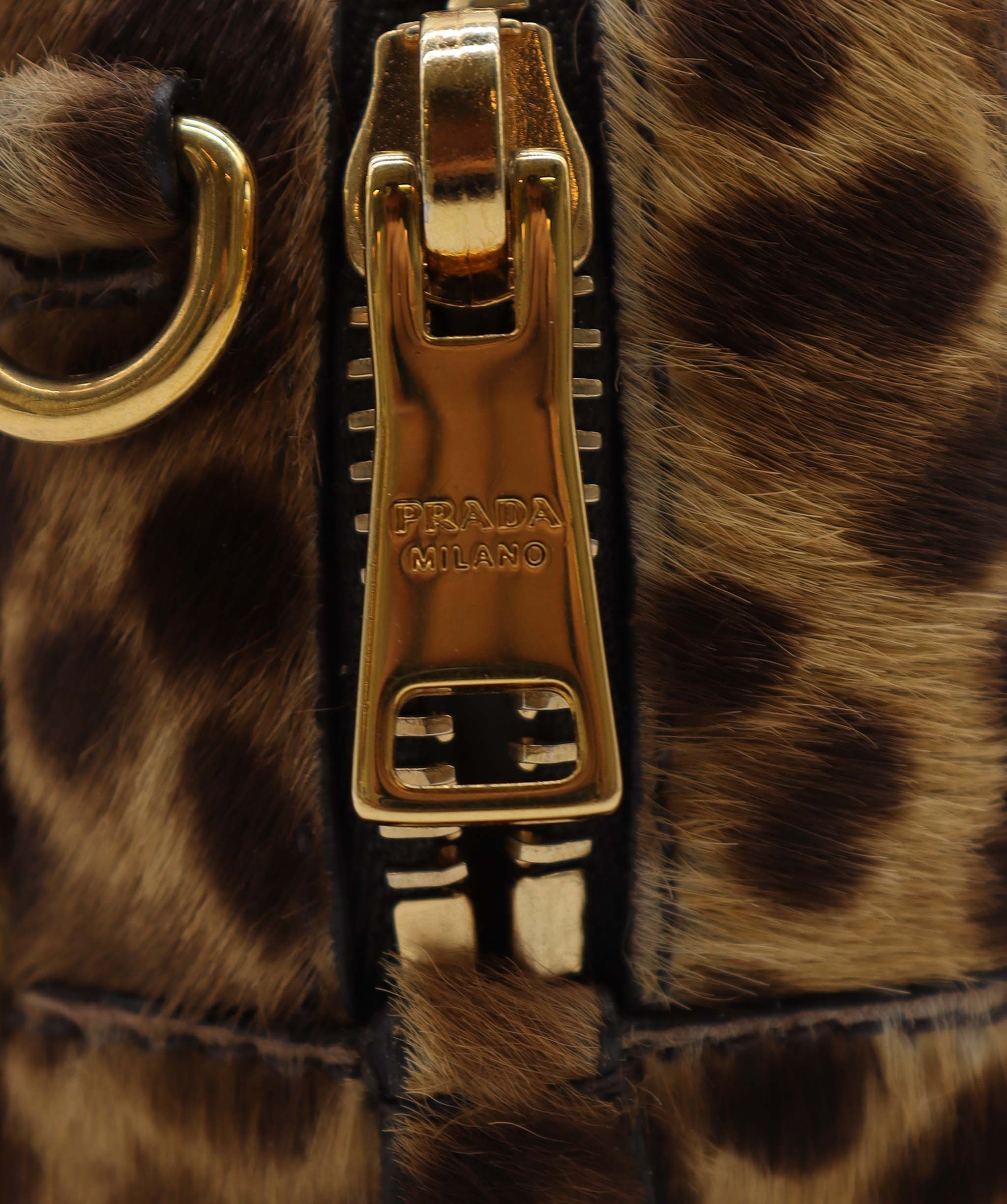 Prada Leopard Ponyhair Mini Crossbody Bag DXBS1846