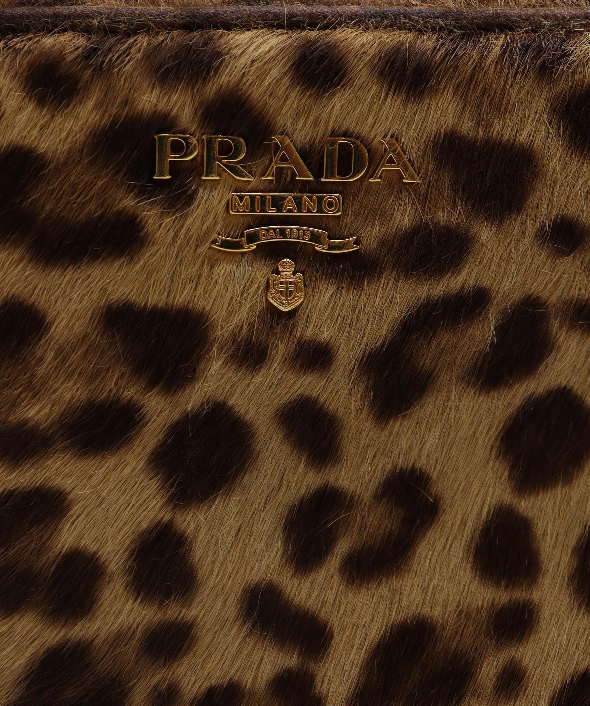 Prada Leopard Ponyhair Mini Crossbody Bag DXBS1846