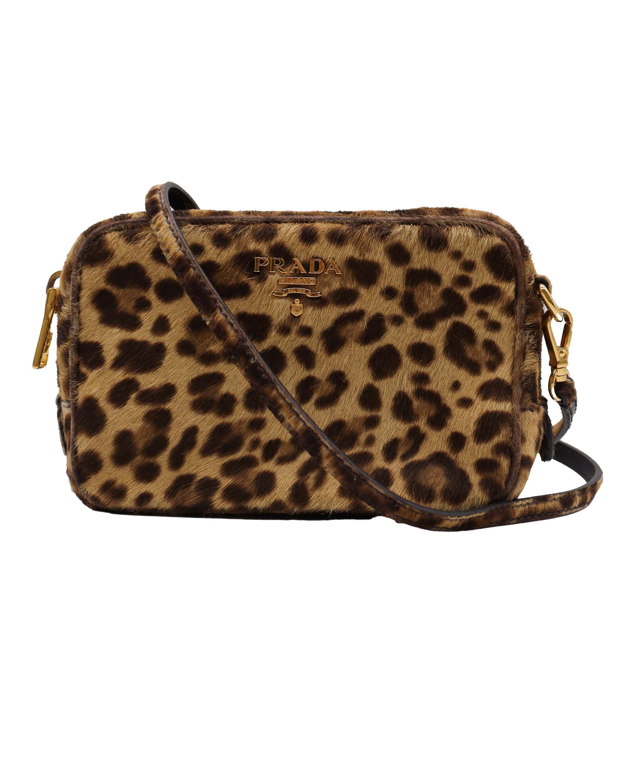 Prada Leopard Ponyhair Mini Crossbody Bag DXBS1846