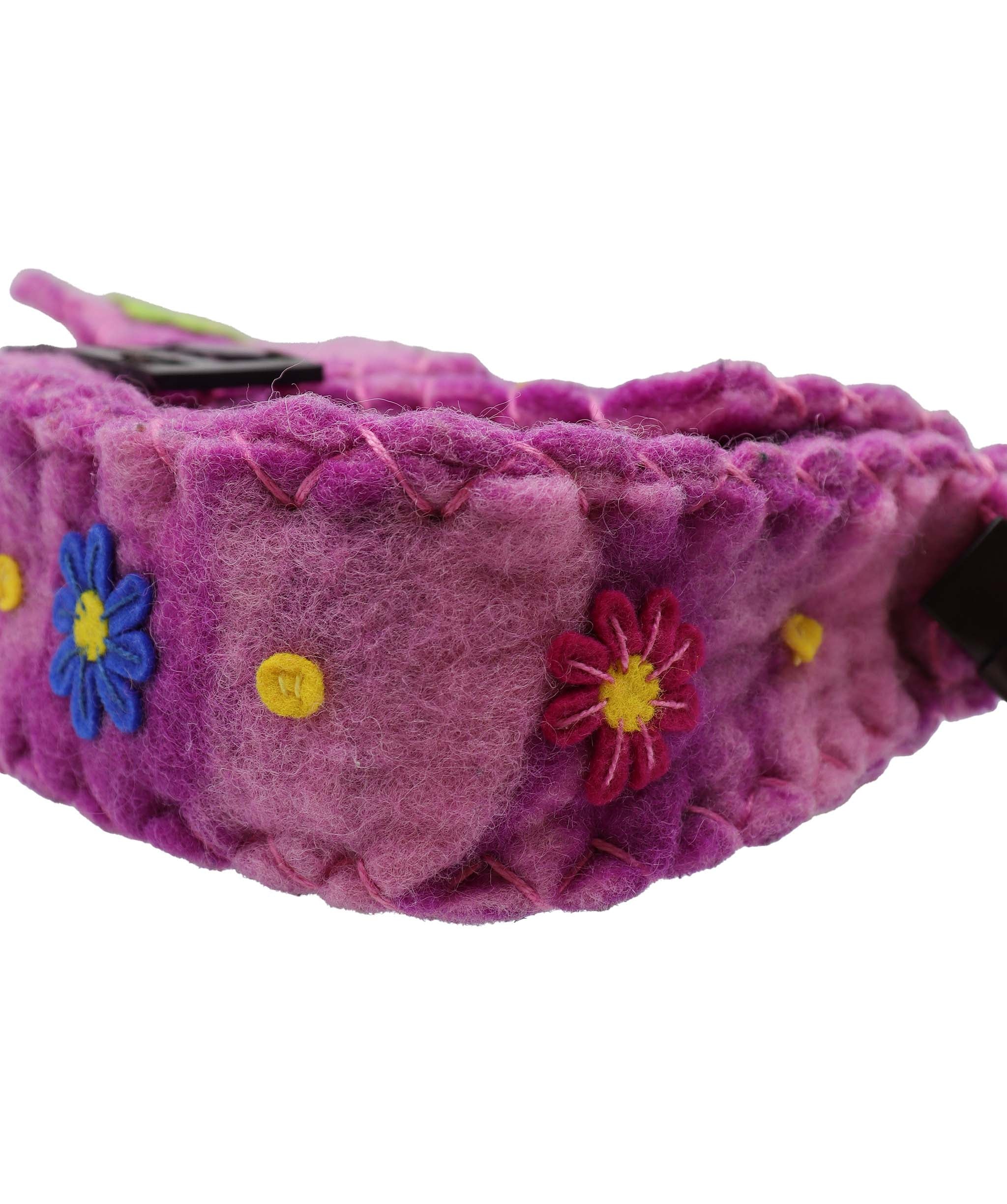 Fendi wool Baguette Flowers Pink/Purple DXBS1813