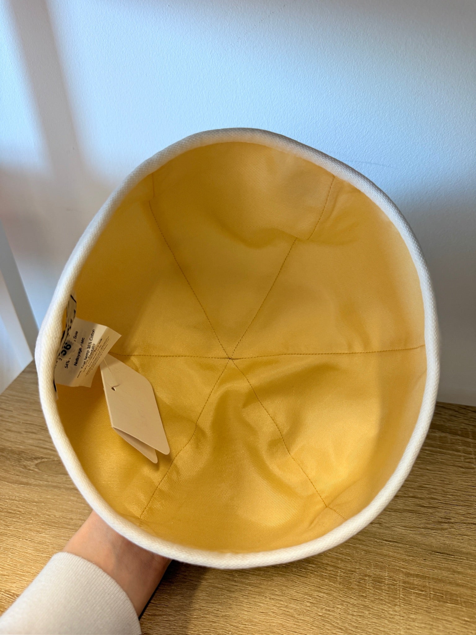 Hermes white hat new size 56