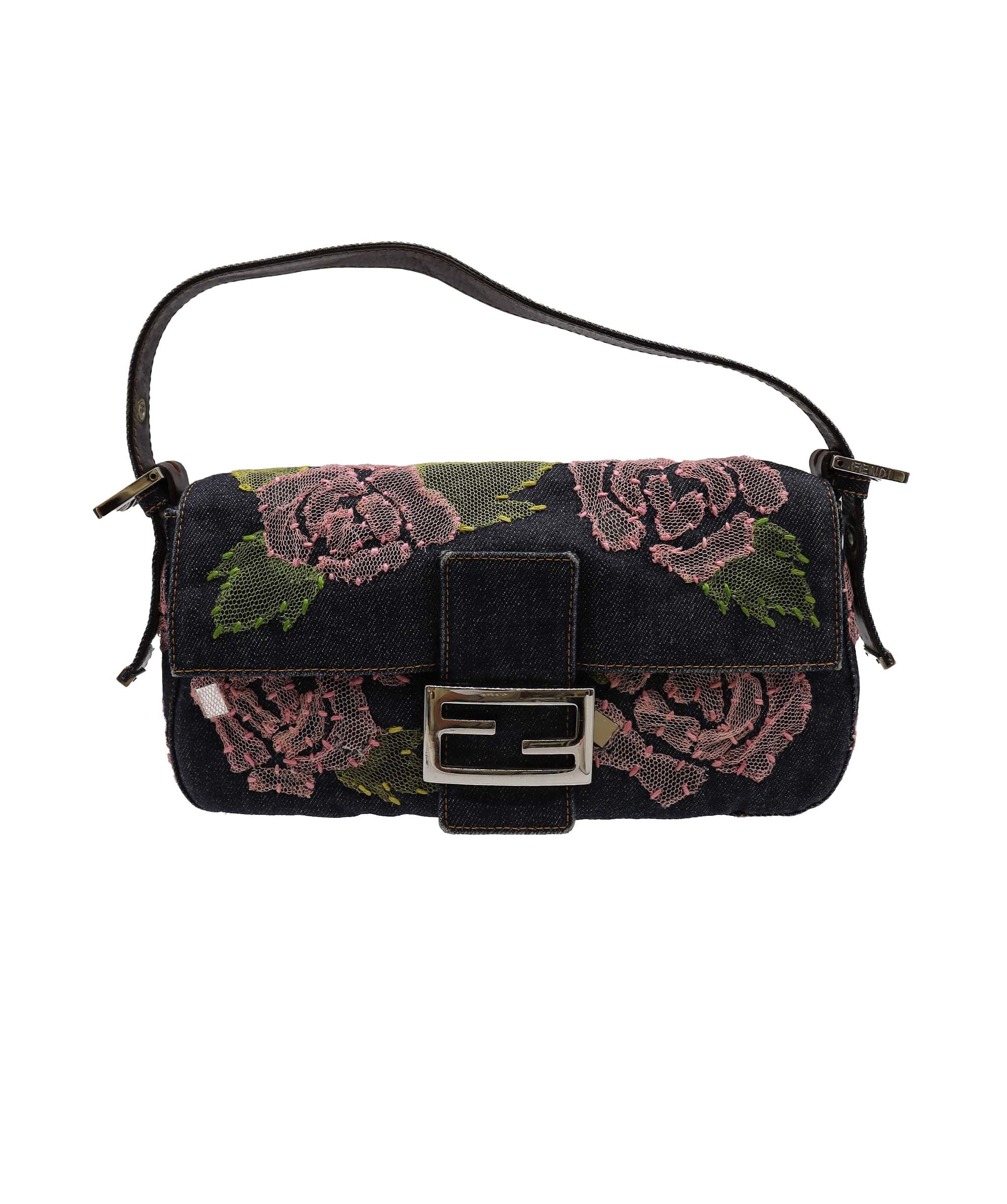 Fendi Rose Denim Baguette DXBS1816