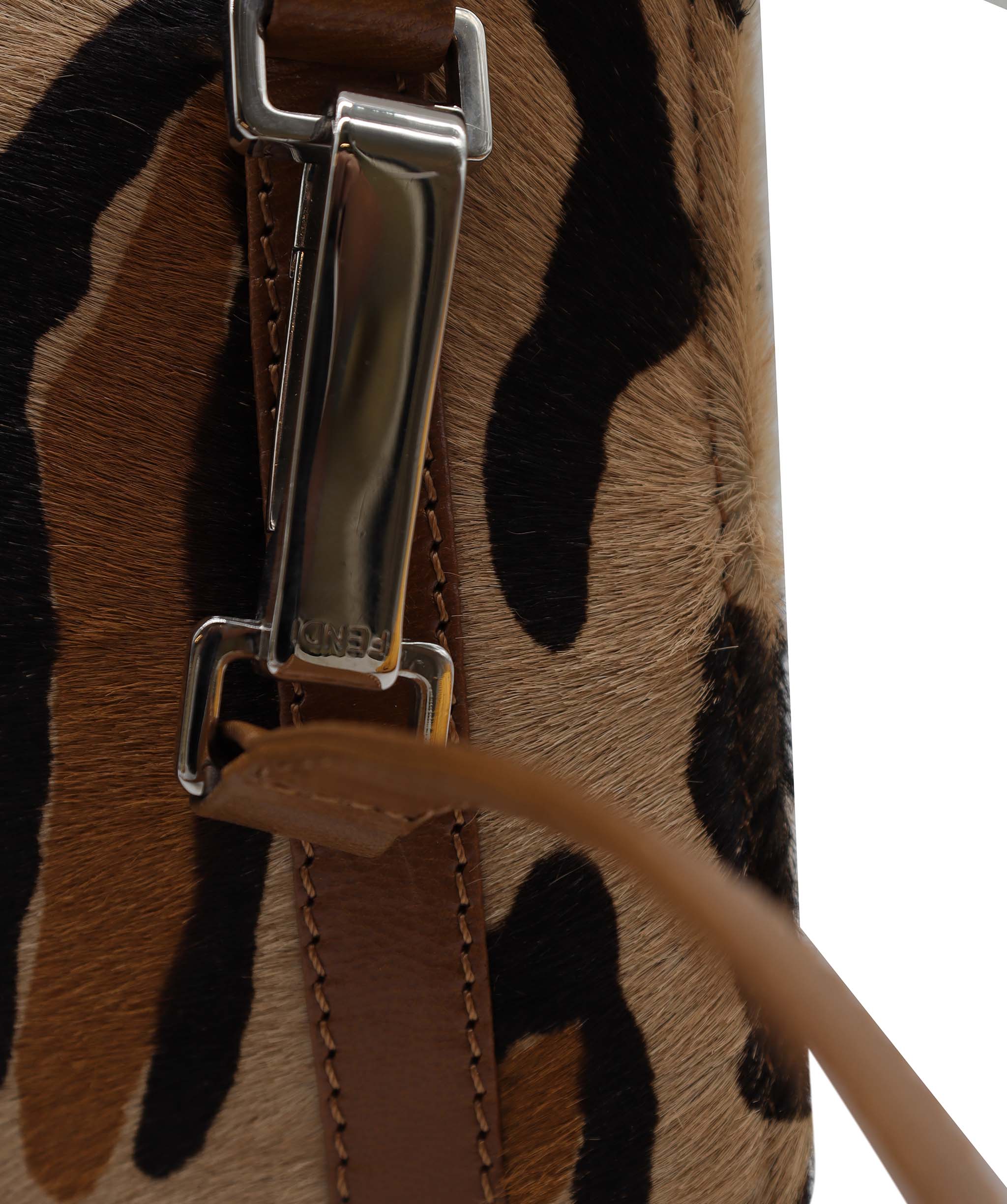 Fendi Leopard Belt Bag Shoulder Bag Calfhair DXBS1814