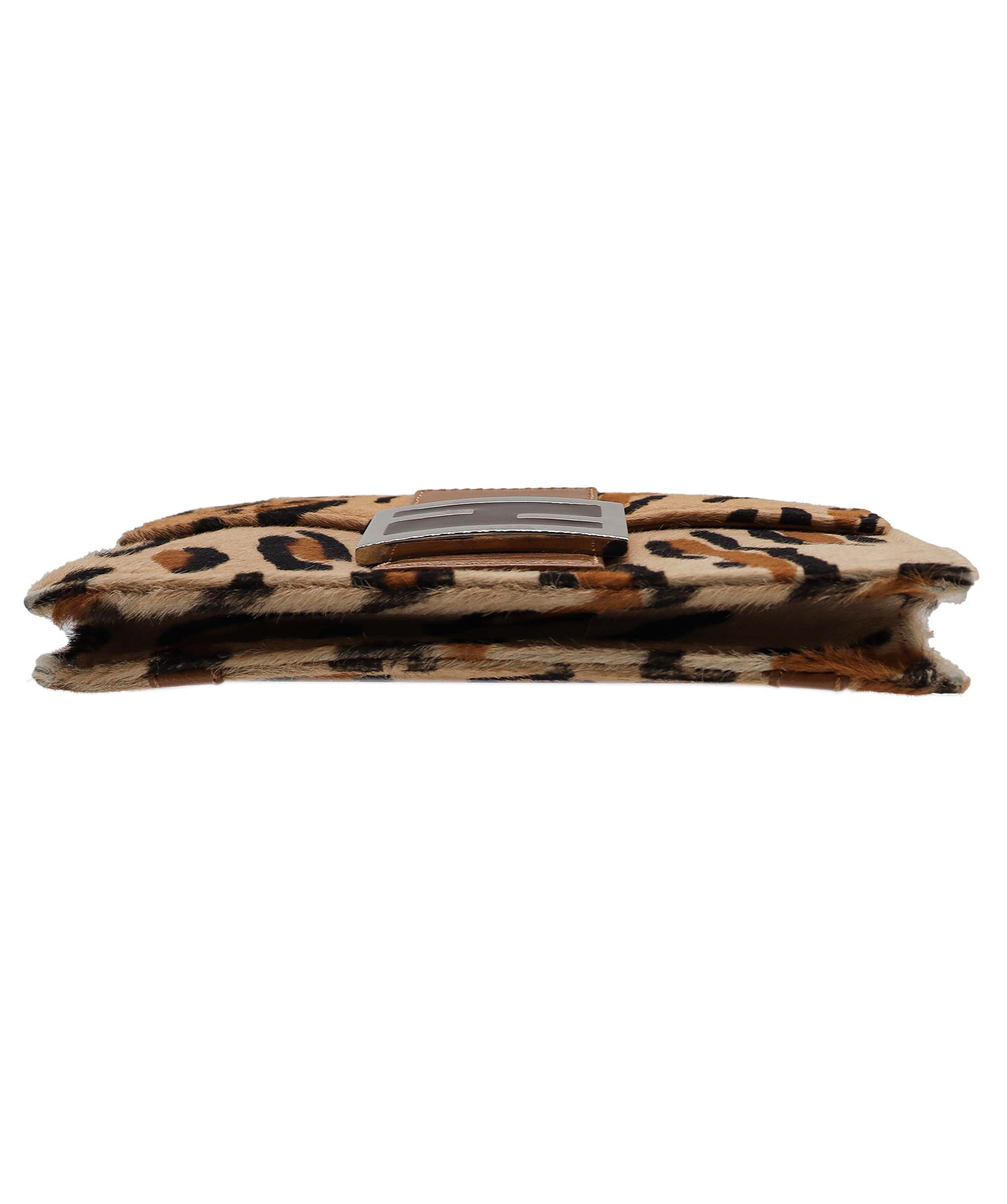 Fendi Leopard Belt Bag Shoulder Bag Calfhair DXBS1814