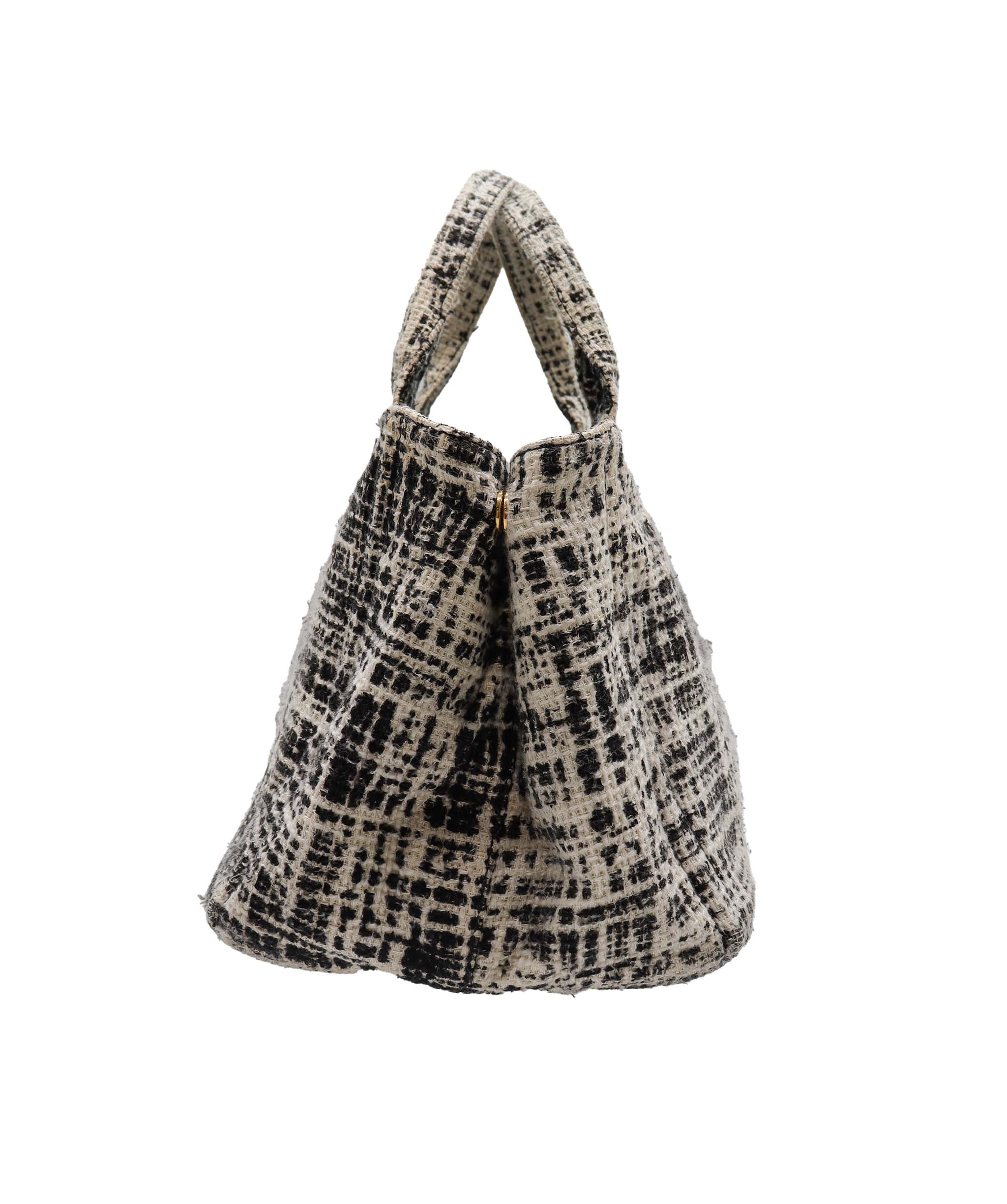 Prada Tweed Tote Bag - DXBS1965