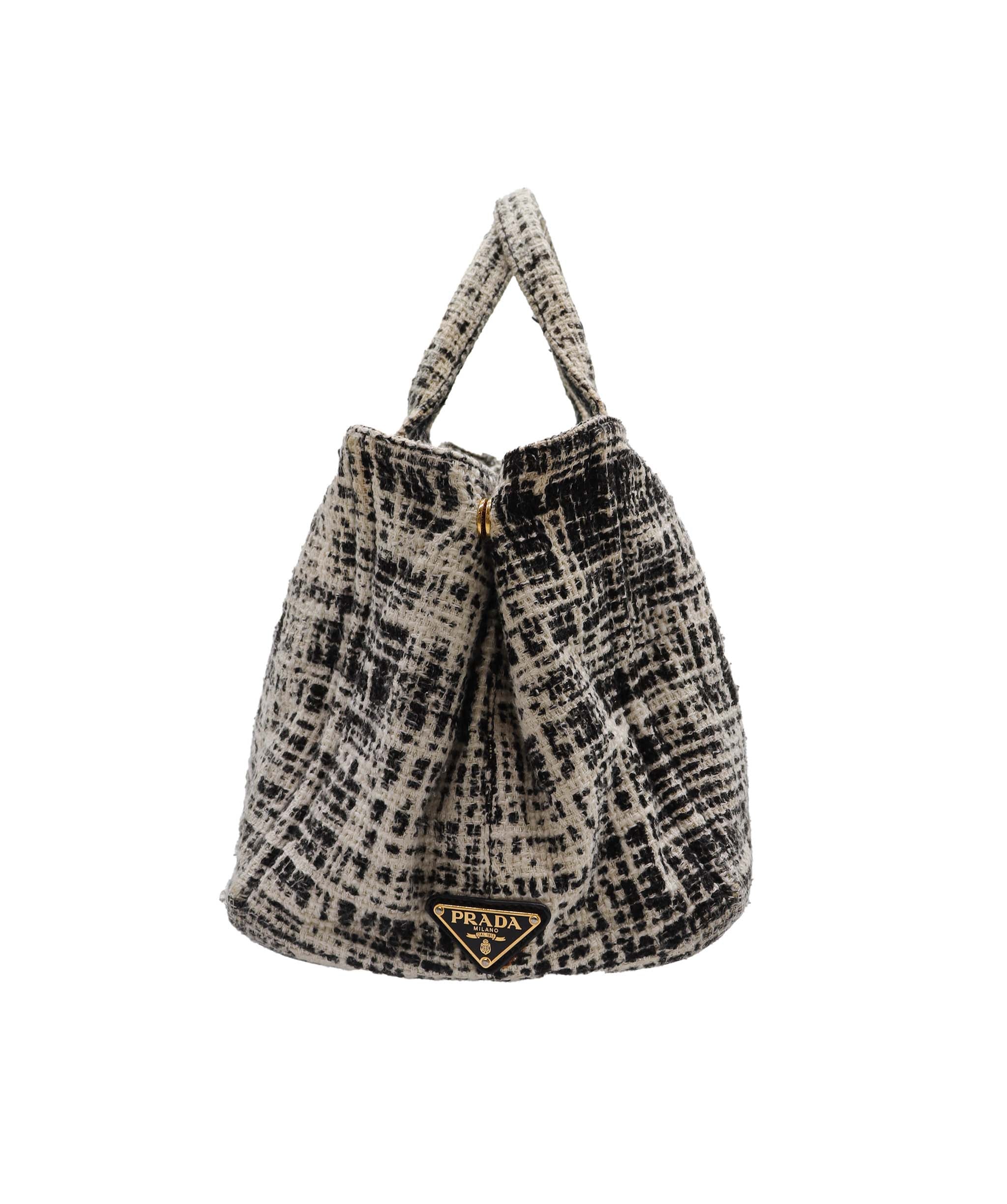 Prada Tweed Tote Bag - DXBS1965