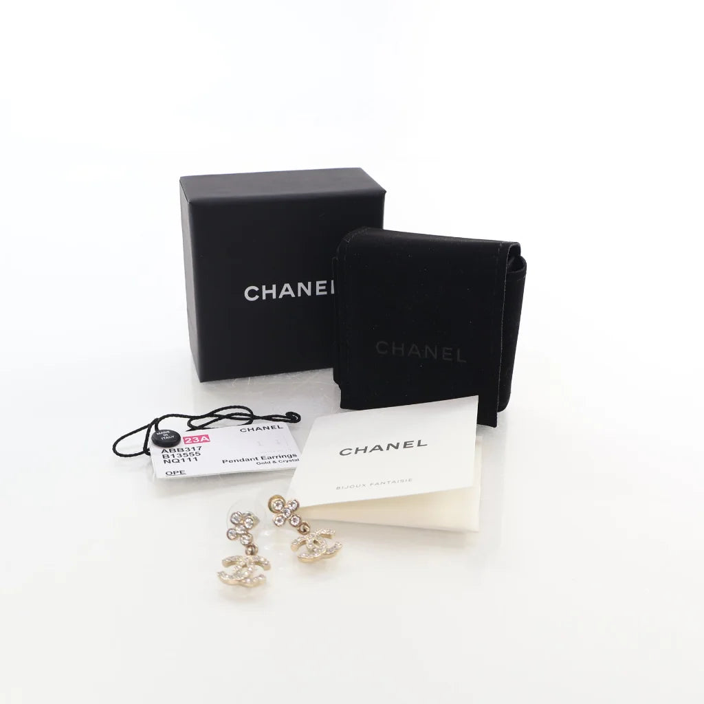 Chanel 23A CC Drop Earrings L-6155VS