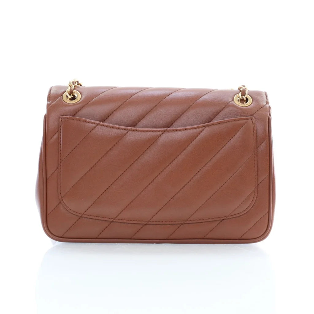 Chanel Brown Lambskin CC Signature Flap L-6THJQQ