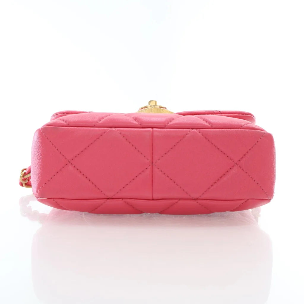 Chanel Coco Love CC Heart Mini Flap Pink Lambskin L-XYPMX5