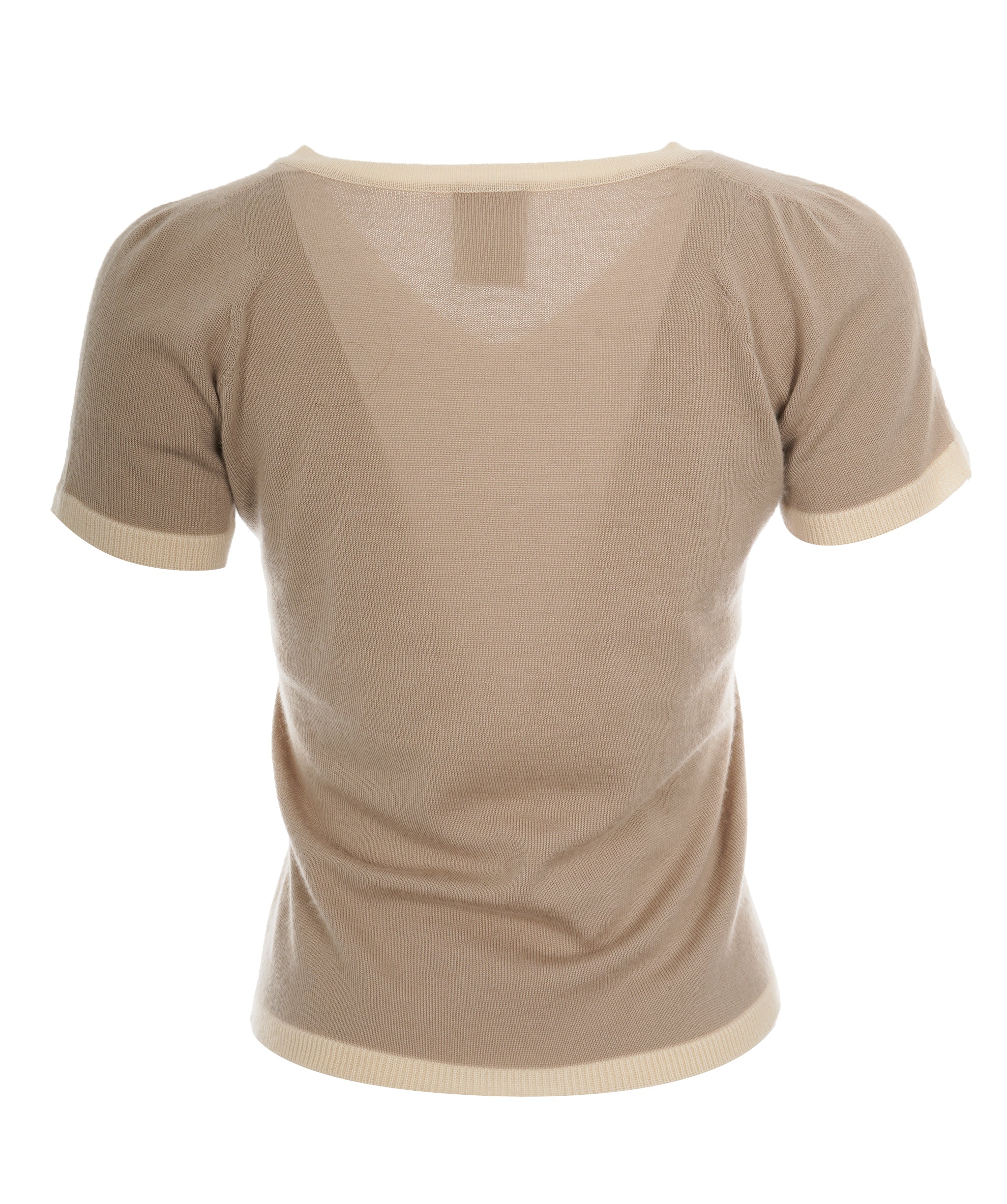 Chanel beige cashmere cc tee  AVC2110